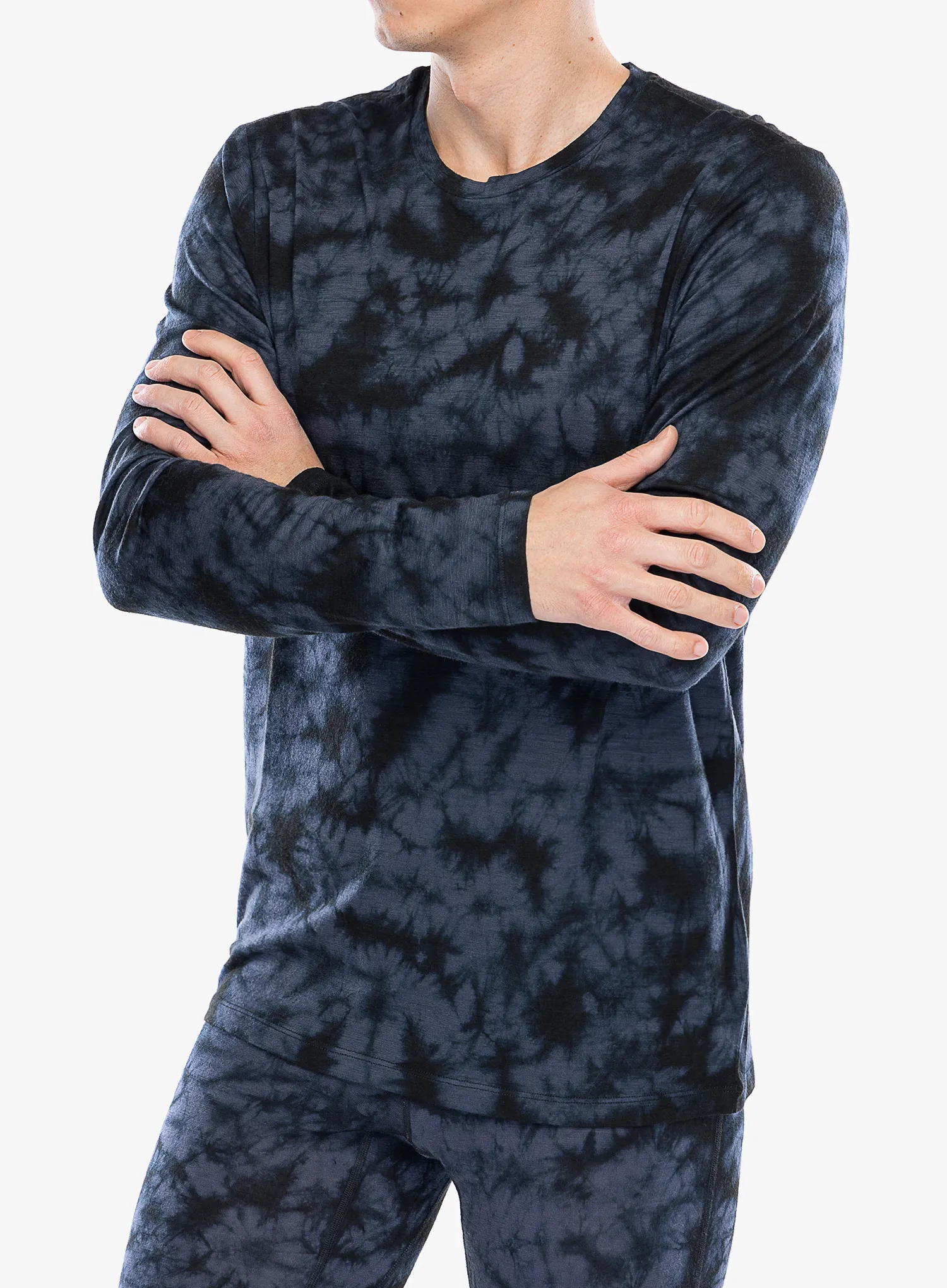 Dukserica Icebreaker Merino 150 Tech Lite LS Tee Cloud Dye - graphite/black/cd