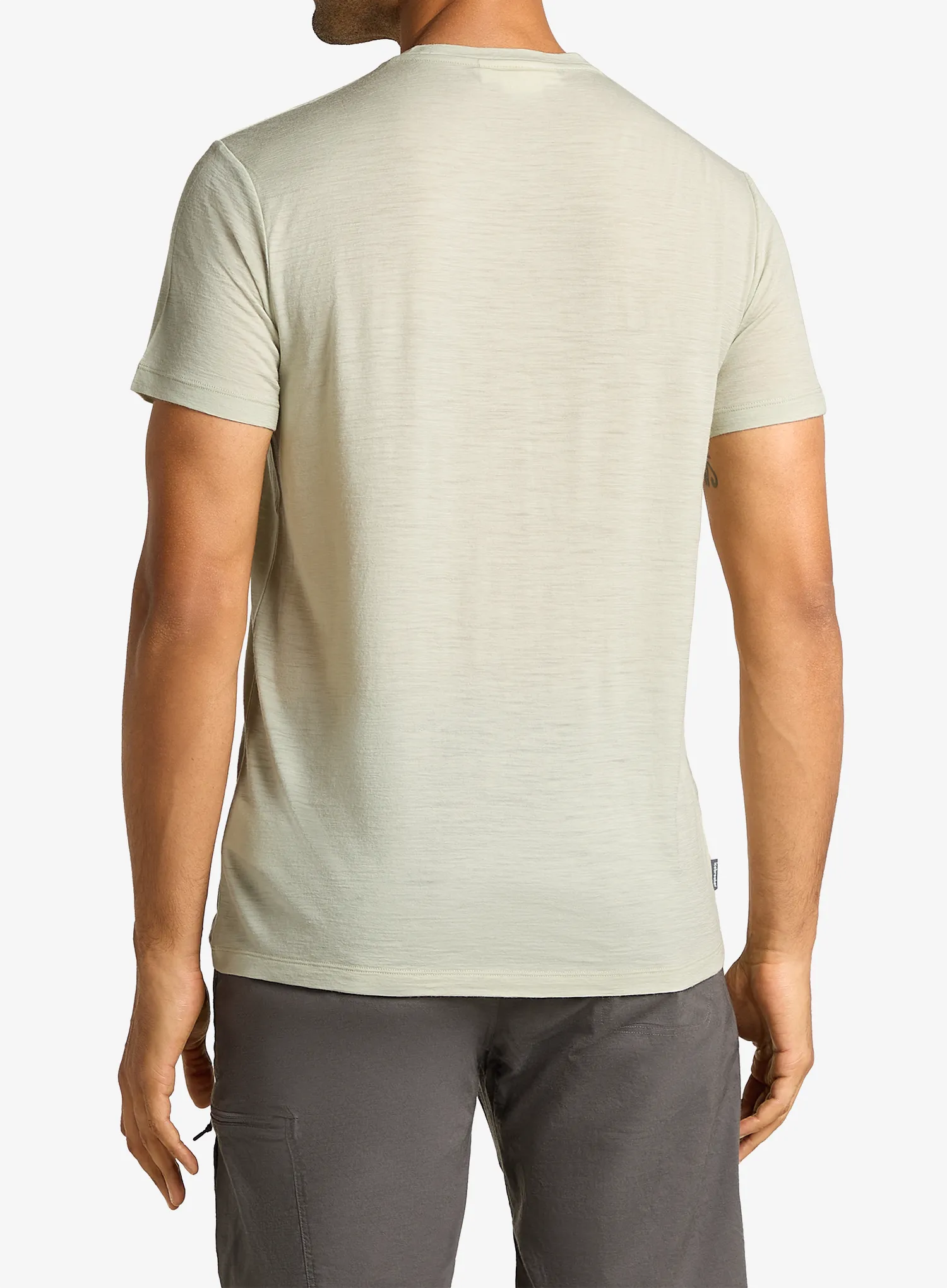 Merino majica Icebreaker Merino 150 Tech Lite SS Tee Catch Me Outside - ashen