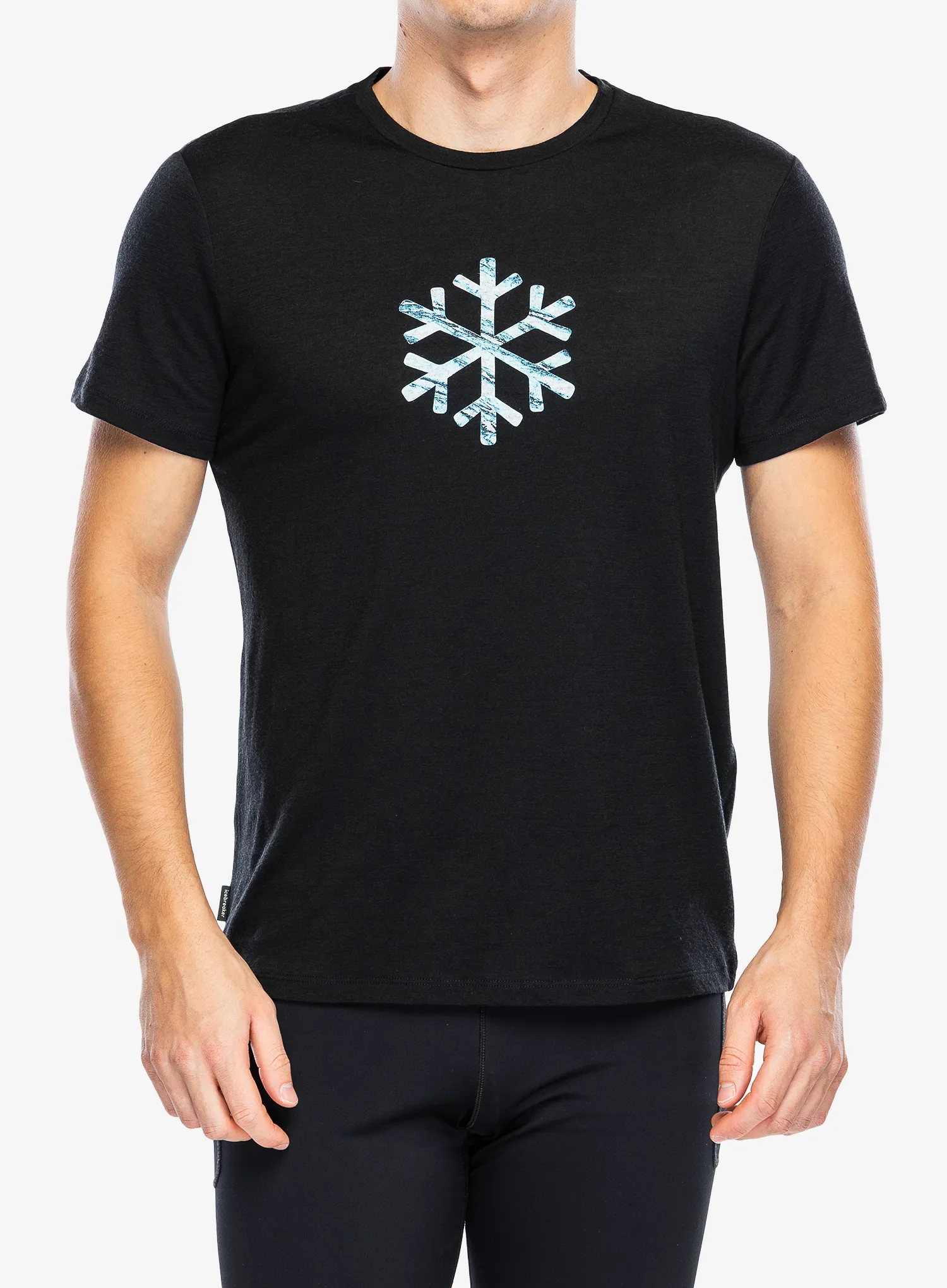 Merino majica Icebreaker Merino 150 Tech Lite SS Tee POW - black
