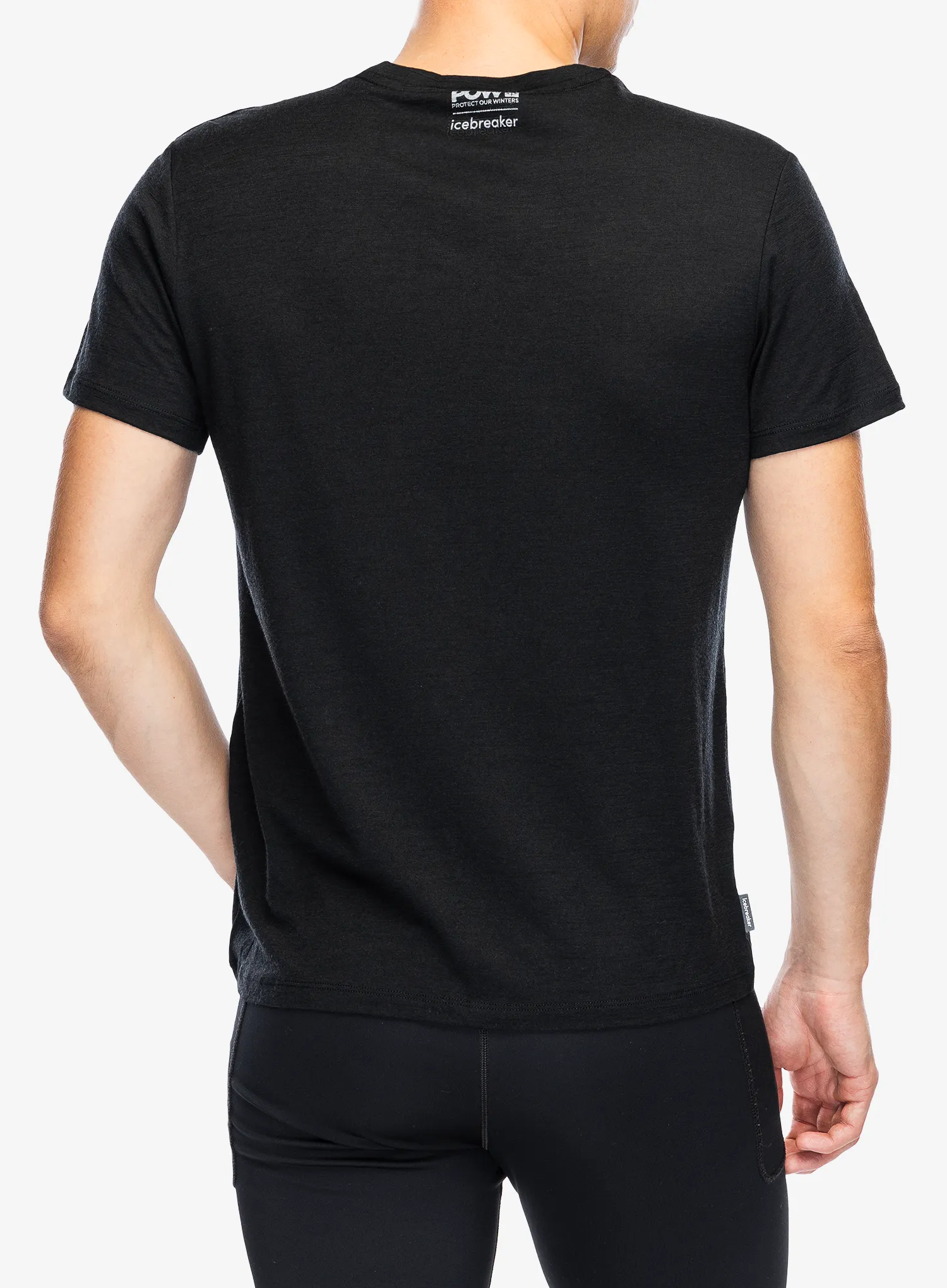 Merino majica Icebreaker Merino 150 Tech Lite SS Tee POW - black