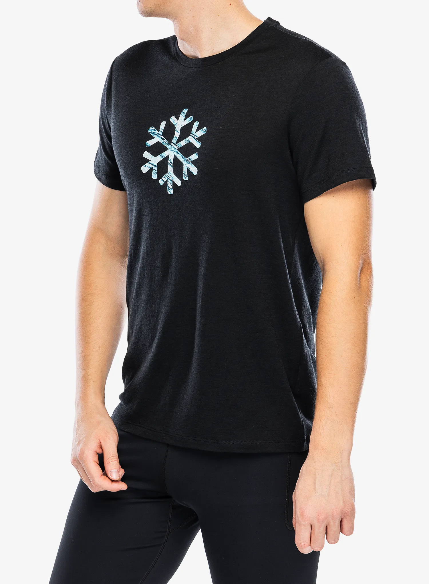 Merino majica Icebreaker Merino 150 Tech Lite SS Tee POW - black