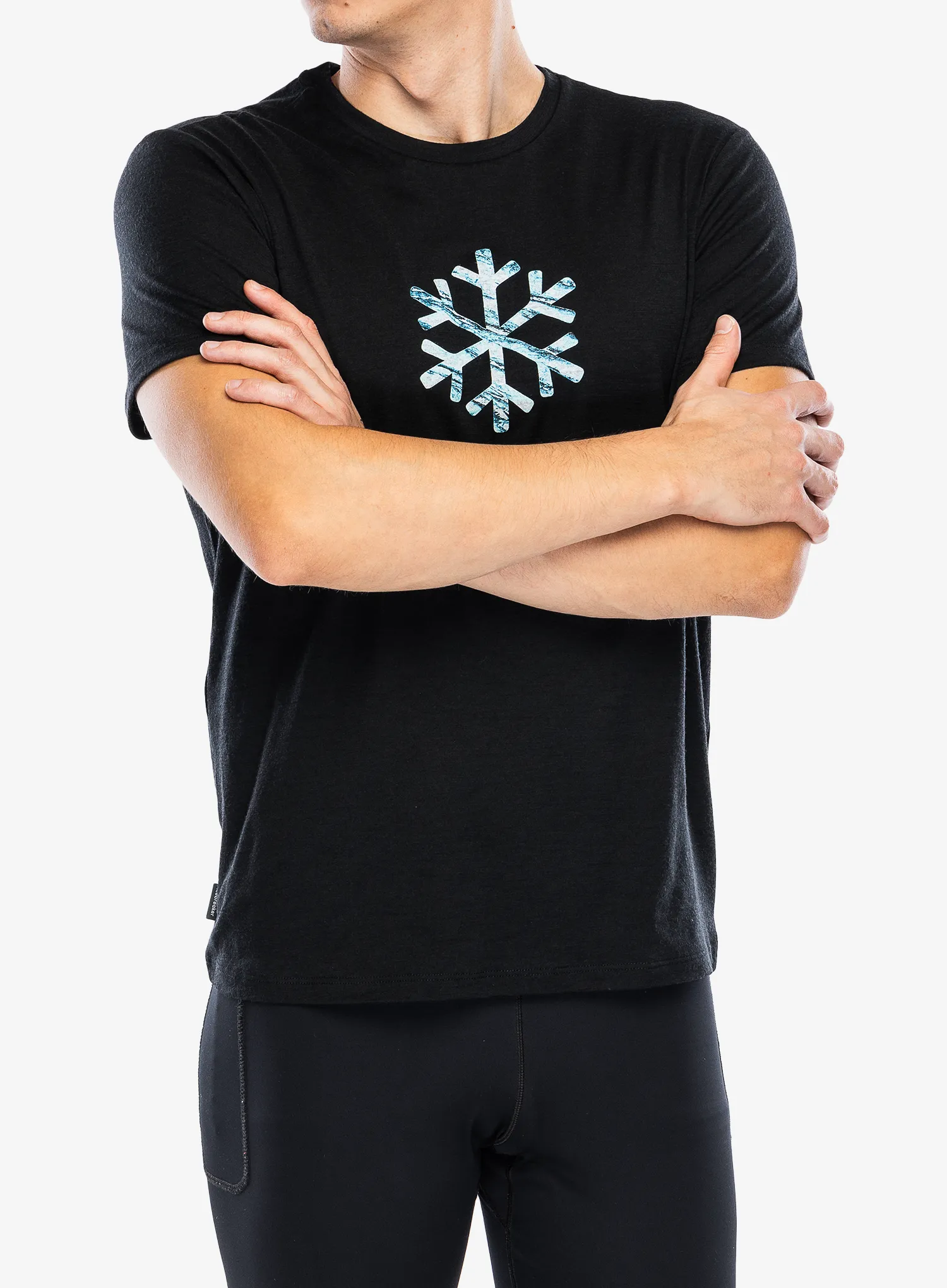 Merino majica Icebreaker Merino 150 Tech Lite SS Tee POW - black