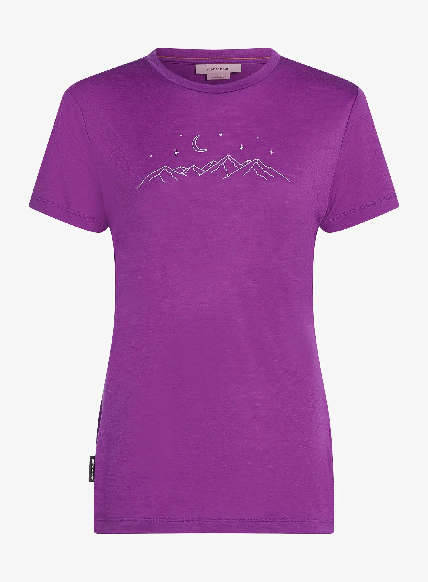 Ženska majica Icebreaker Merino 150 Tech Lite SS Tee Sparkling Stars - passion