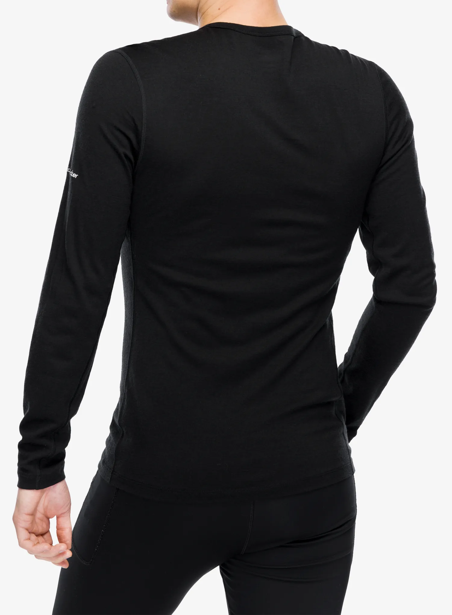 Termoaktivna dukserica Icebreaker Merino 200 Oasis LS Crewe Remarkables - black