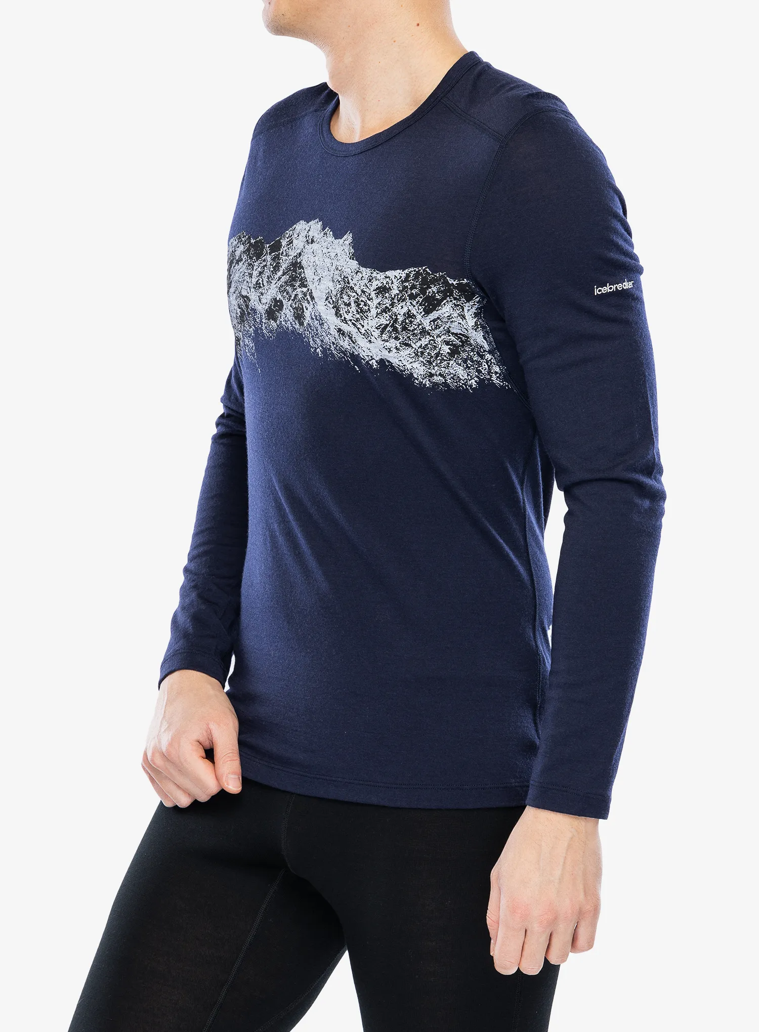 Dukserica Icebreaker Merino 200 Oasis LS Crewe Remarkables - midnight navy