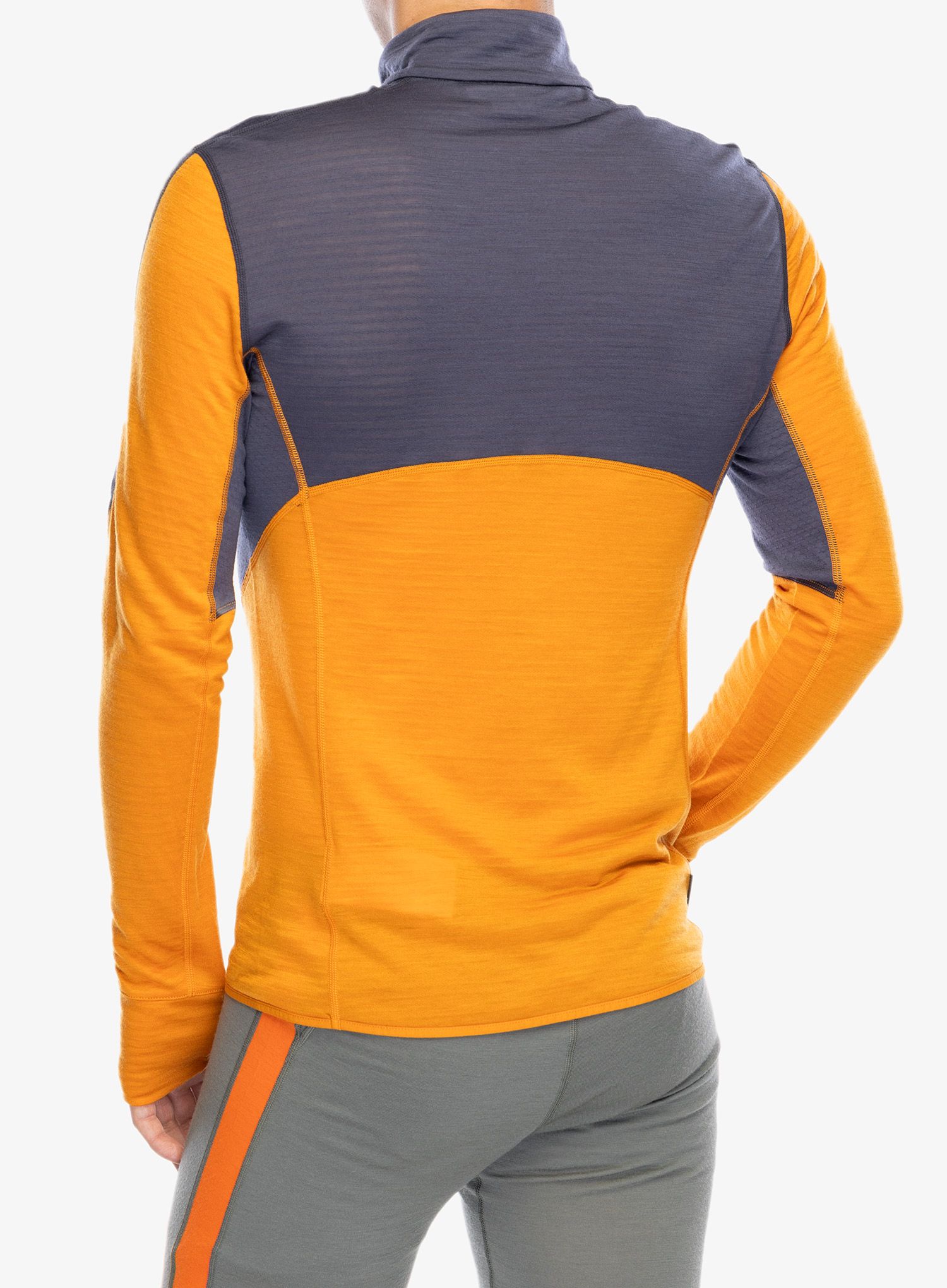 Dukserica Icebreaker Merino 200 Realfleece Descender LS Half Zip - graphite/ray/feldsar/cb
