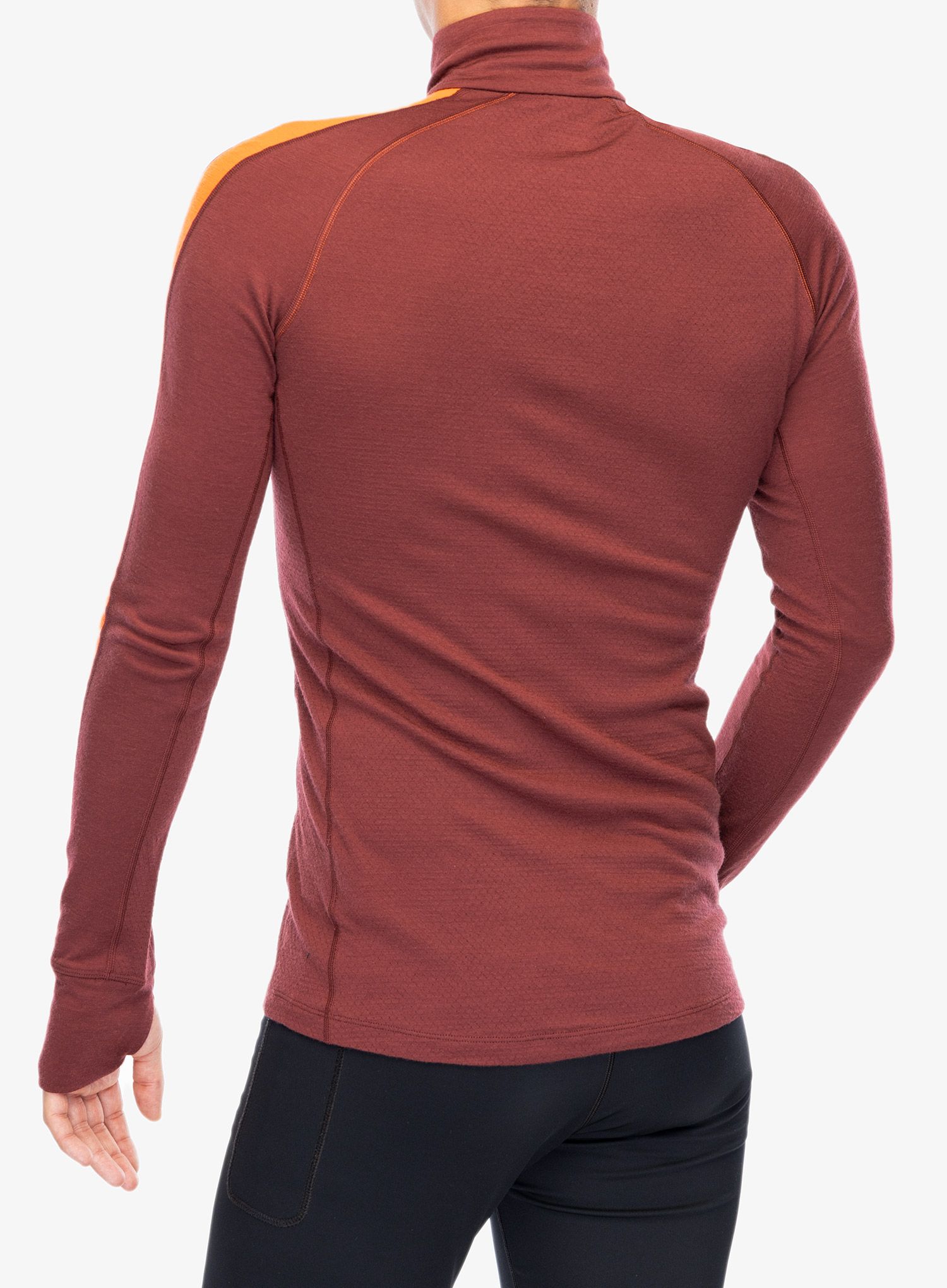 Termoaktivna dukserica Icebreaker Merino 200 ZoneKnit LS Half Zip - port/blaze/cb
