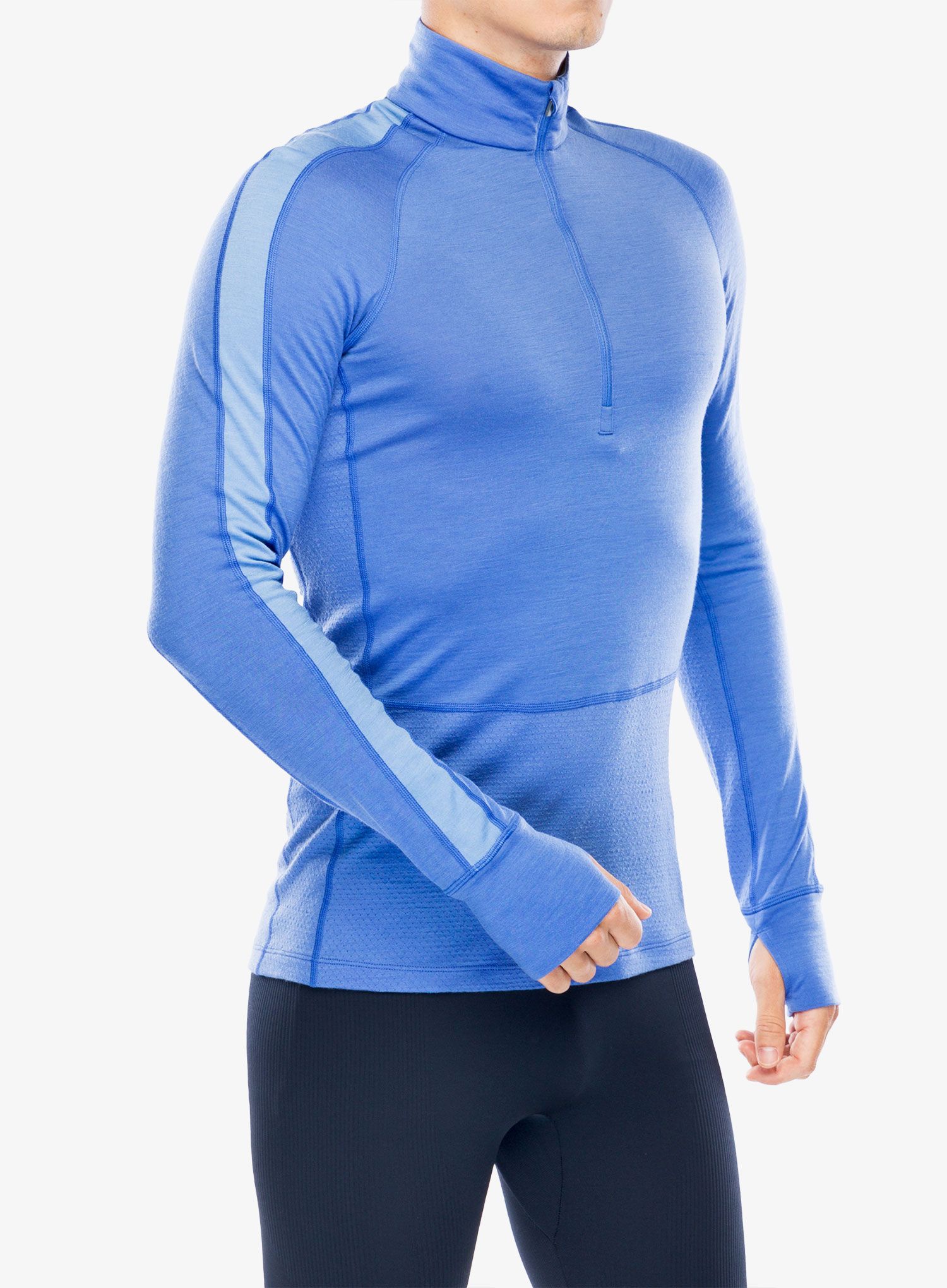 Termoaktivna dukserica Icebreaker Merino 200 ZoneKnit LS Half Zip - brilliant/baja/cb