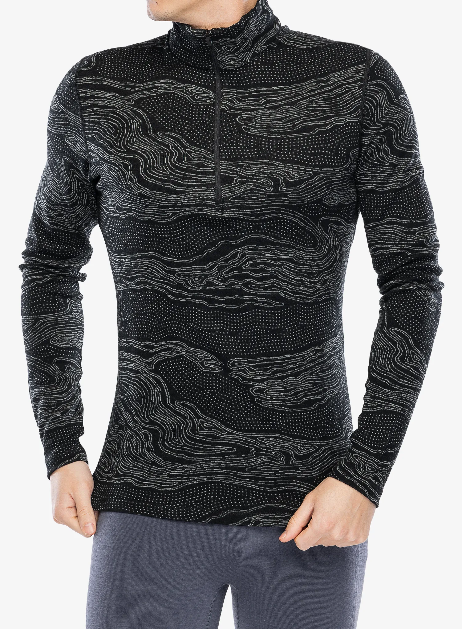 Termoaktivna dukserica Icebreaker Merino 260 Vertex LS Half Z Snow Guide