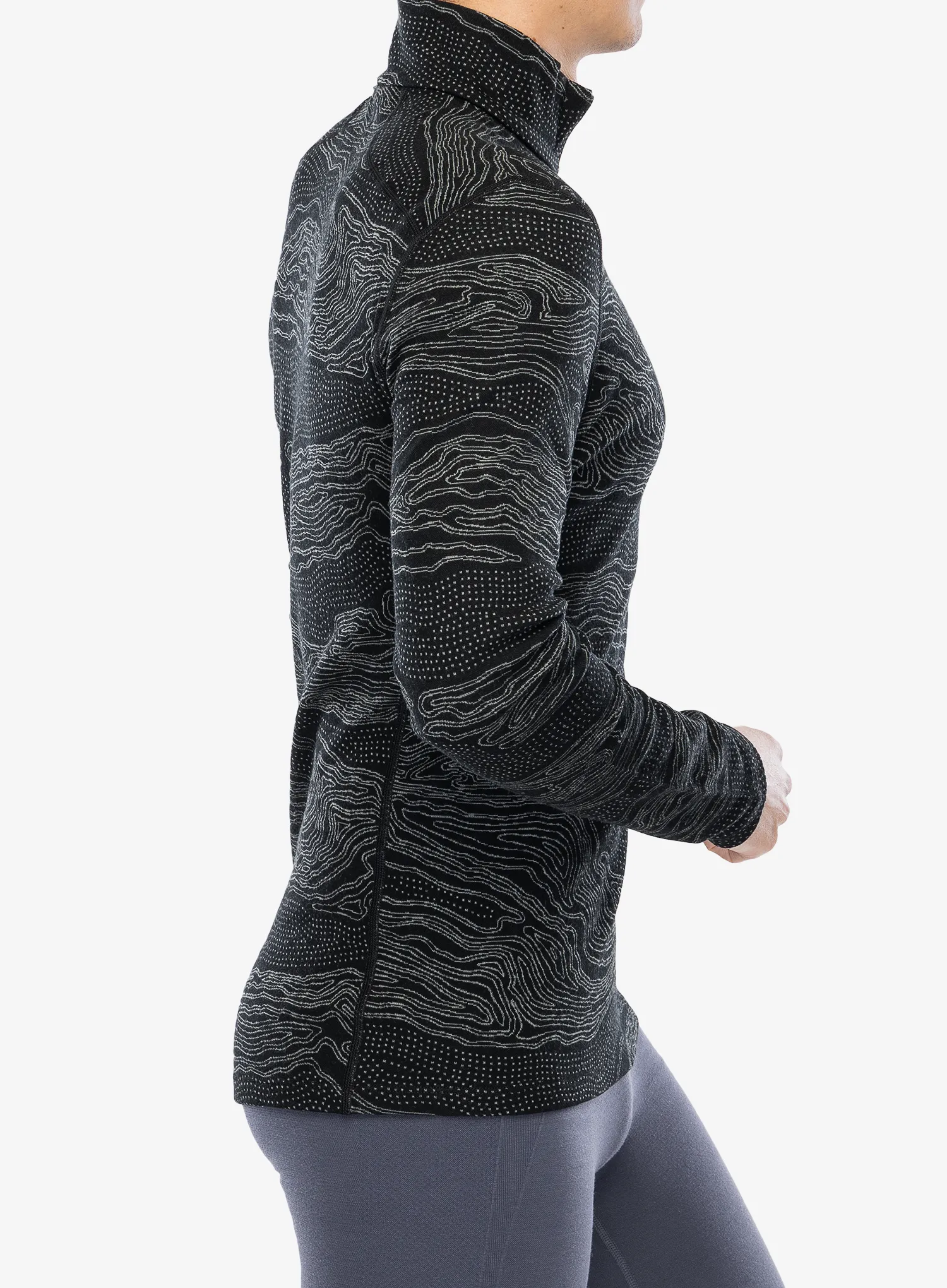 Termoaktivna dukserica Icebreaker Merino 260 Vertex LS Half Z Snow Guide