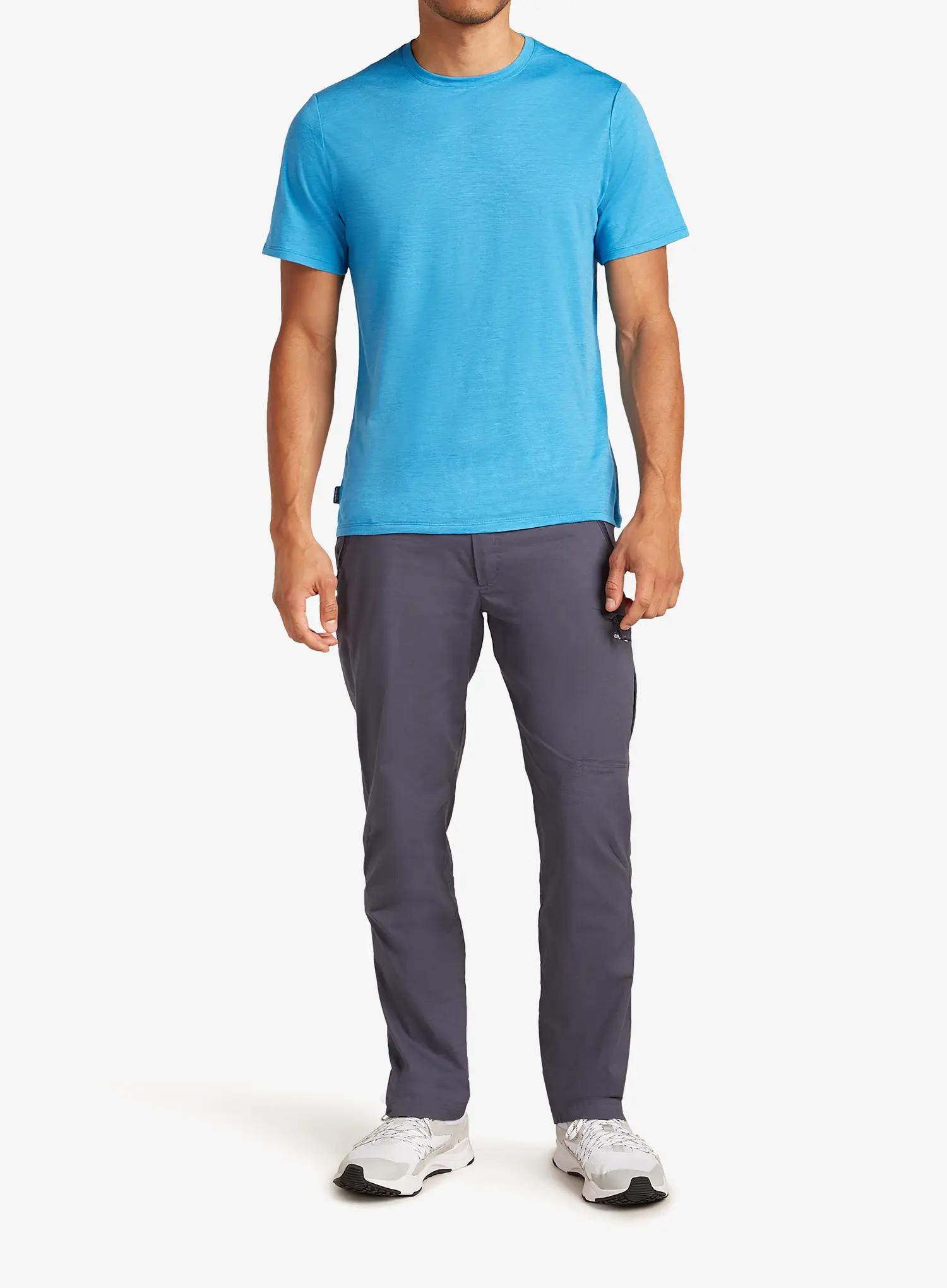 Merino majica Icebreaker Merino Linen SS Tee - arctic