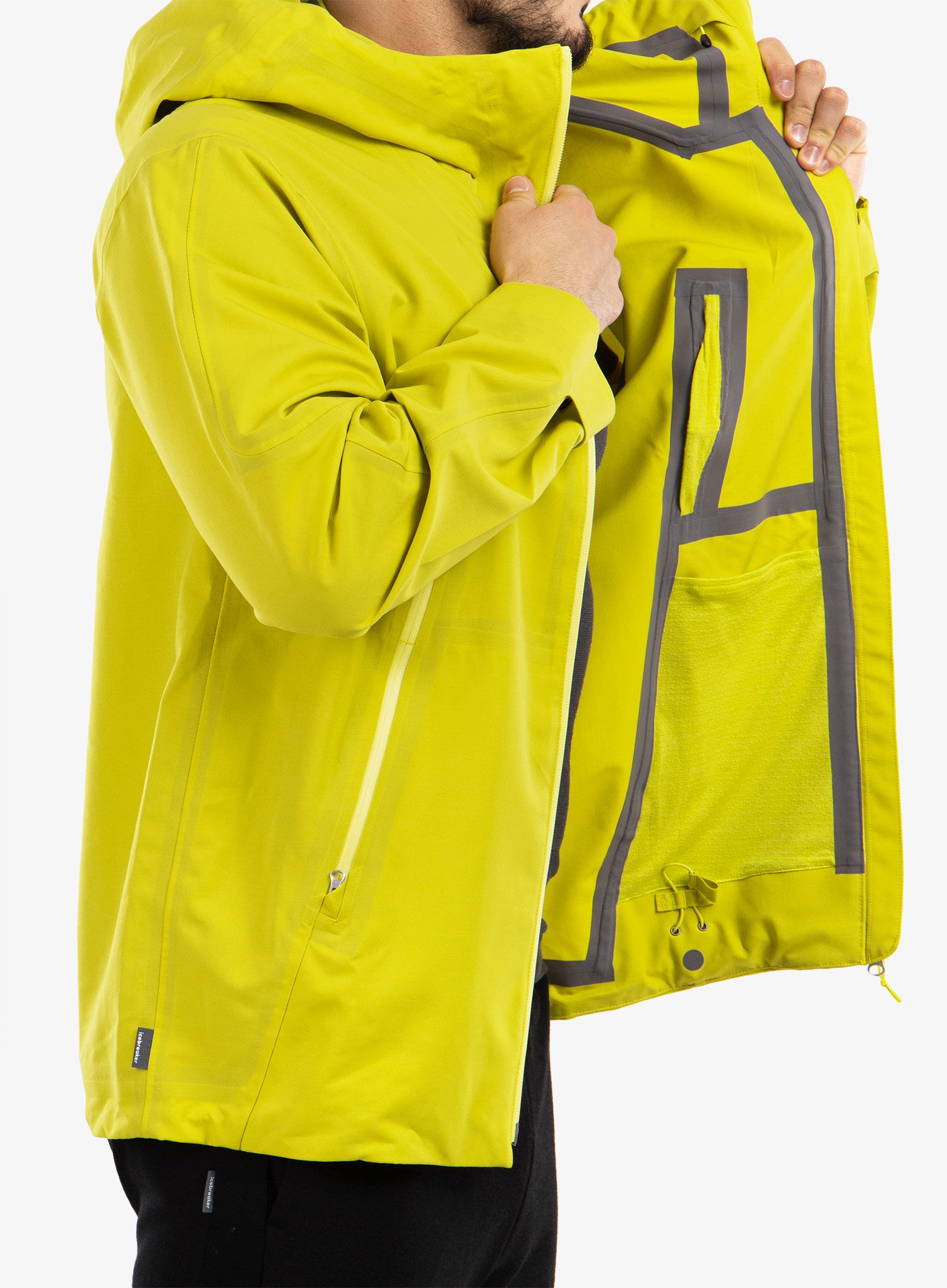 Jakna Icebreaker Shell+ Hooded Jacket - shine