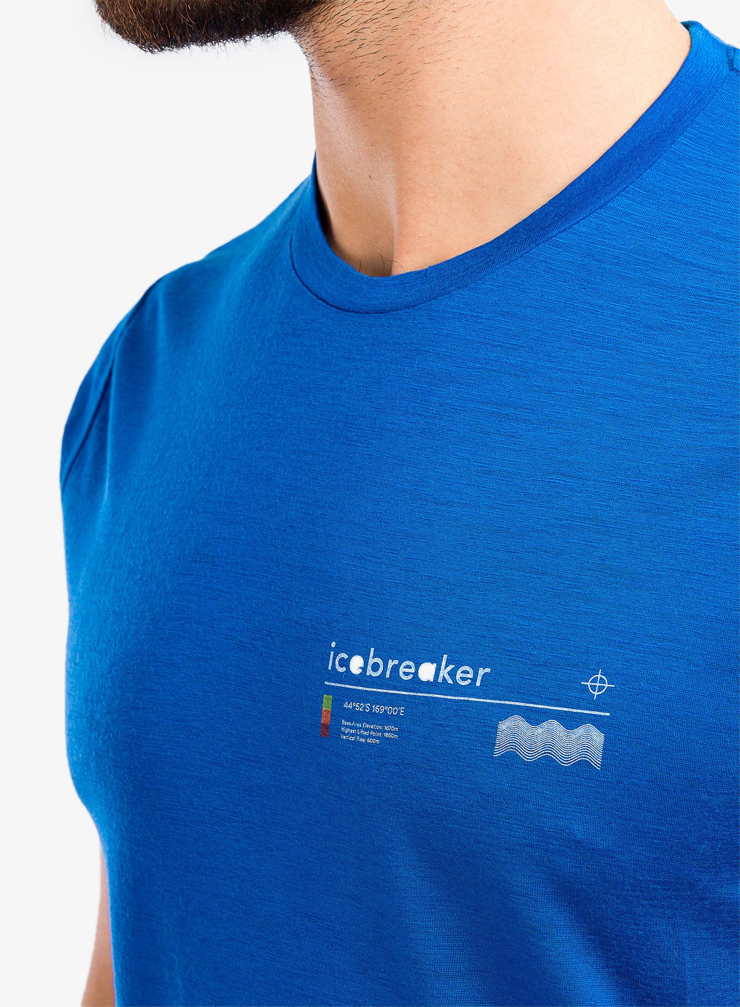 Majica Icebreaker Tech Lite II SS Tee Alpine Zone - lazurite