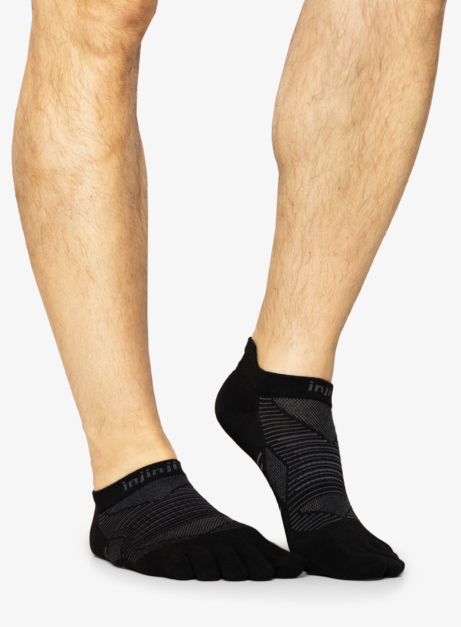 Čarape za trčanje Injinji Run LW No-Show Coolmax XtraLife - noir