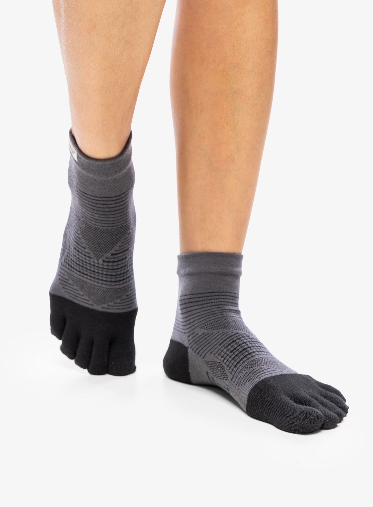 Čarape za trčanje Injinji Run Lightweight Mini-Crew 2 - black
