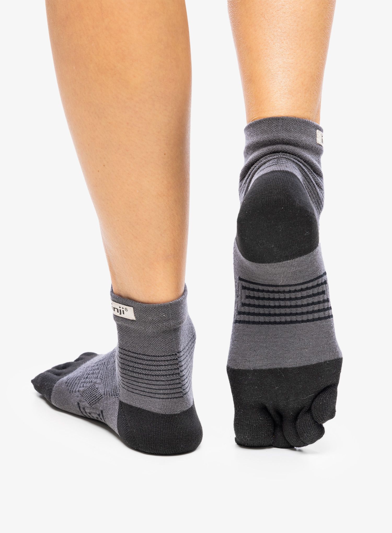 Čarape za trčanje Injinji Run Lightweight Mini-Crew 2 - black