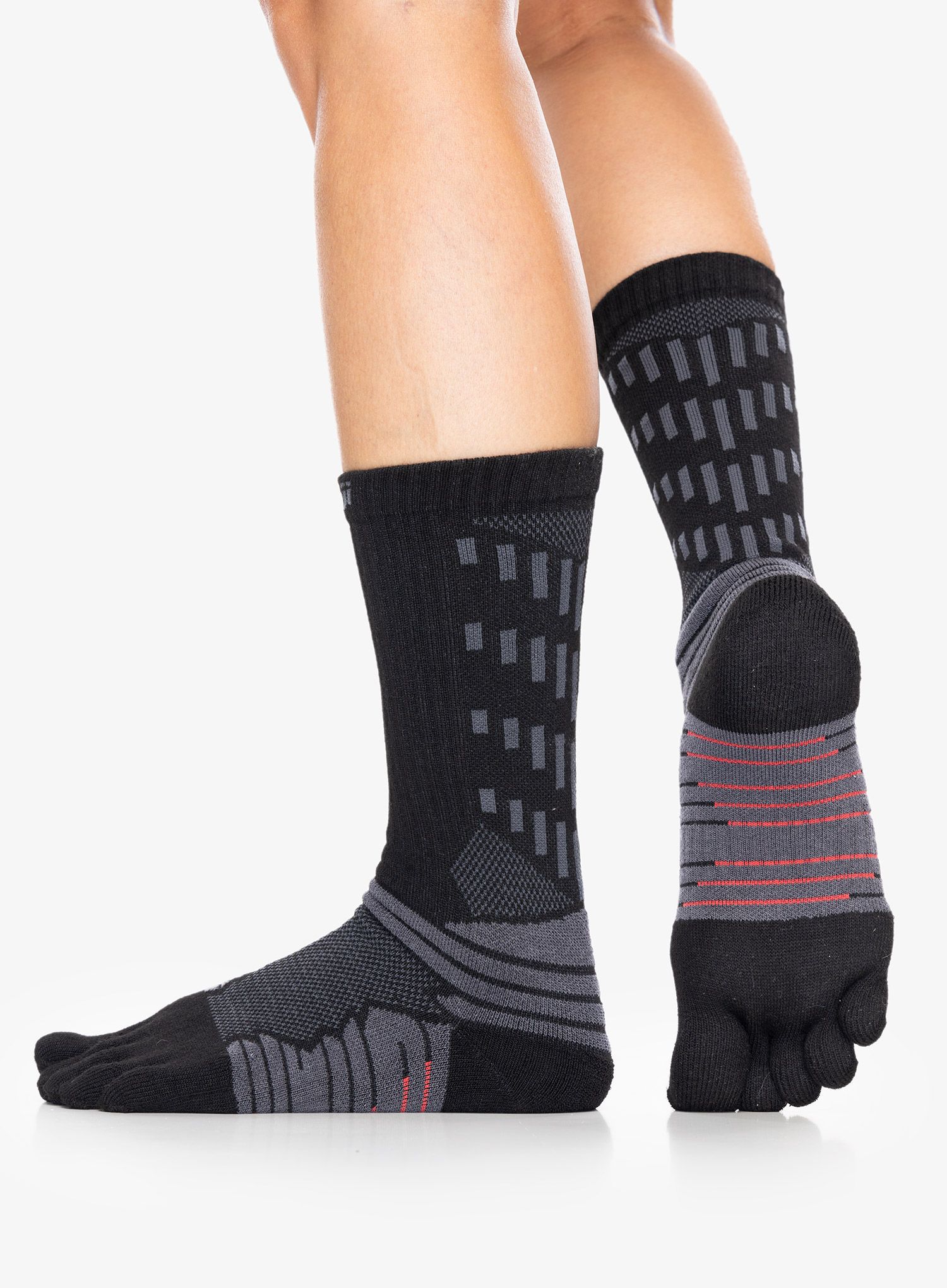 Čarape za trčanje Injinji Ultra Run Crew - obsidian