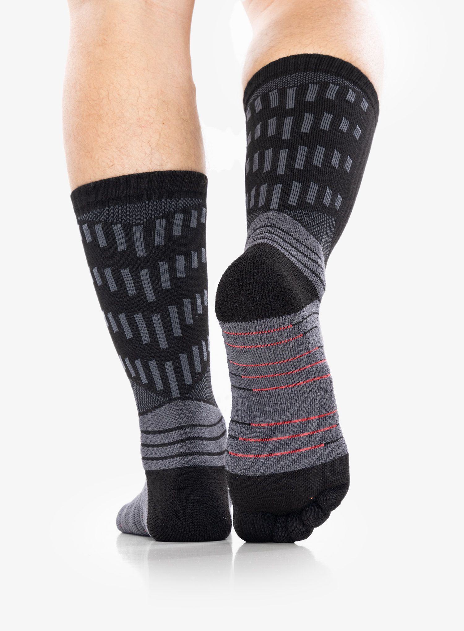 Čarape za trčanje Injinji Ultra Run Crew - obsidian