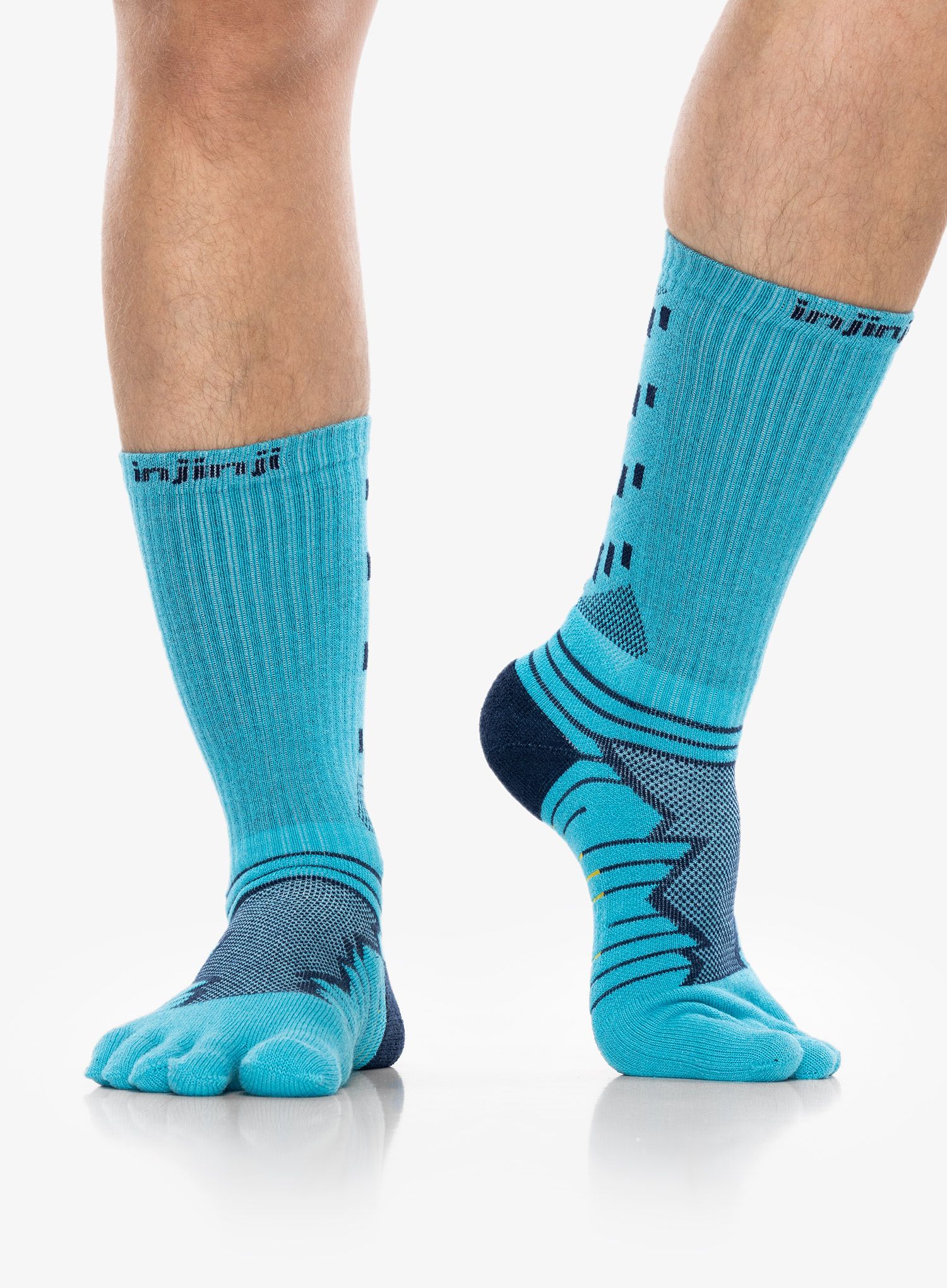 Čarape za trčanje Injinji Ultra Run Crew - pacific blue