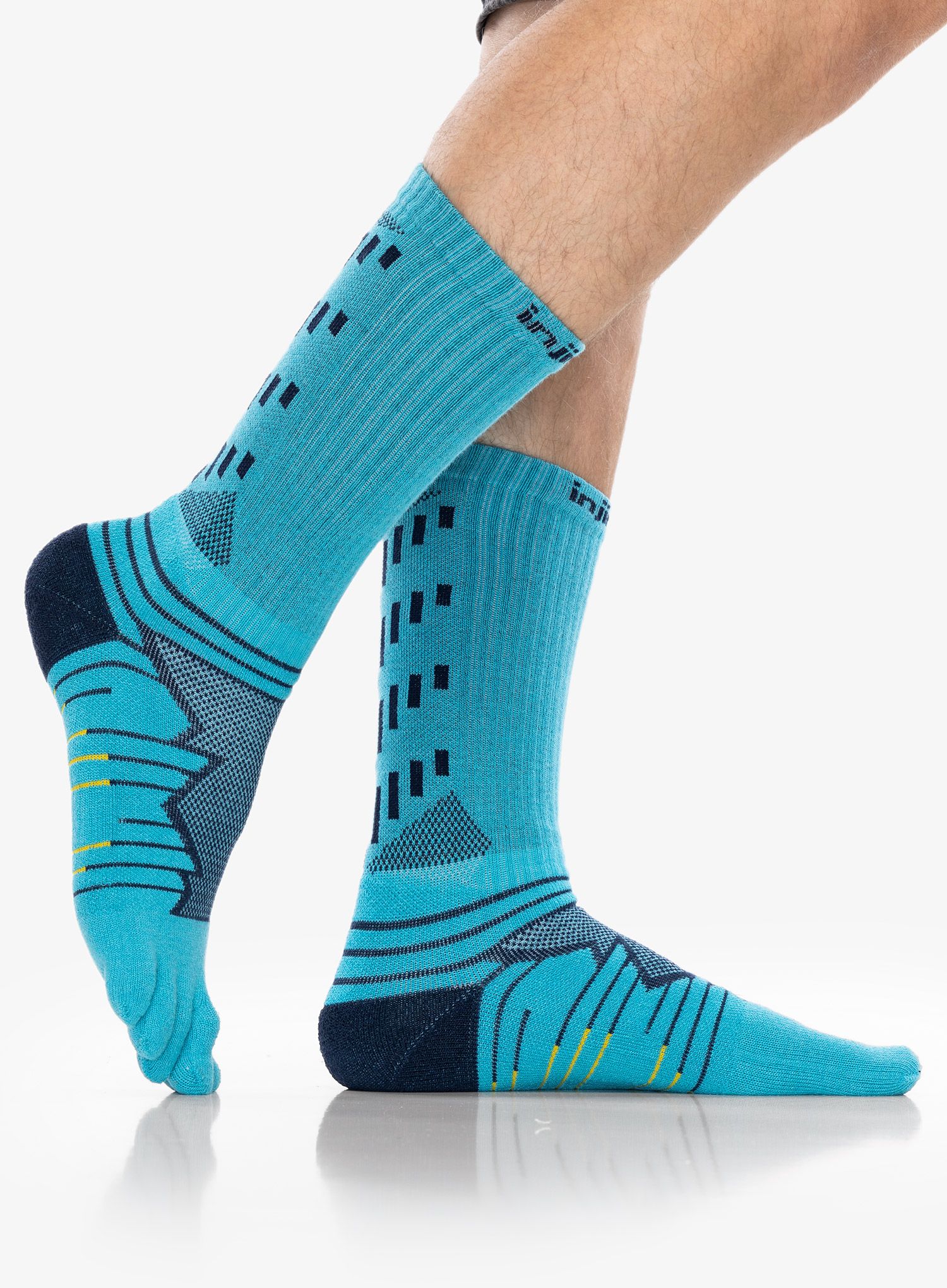Čarape za trčanje Injinji Ultra Run Crew - pacific blue