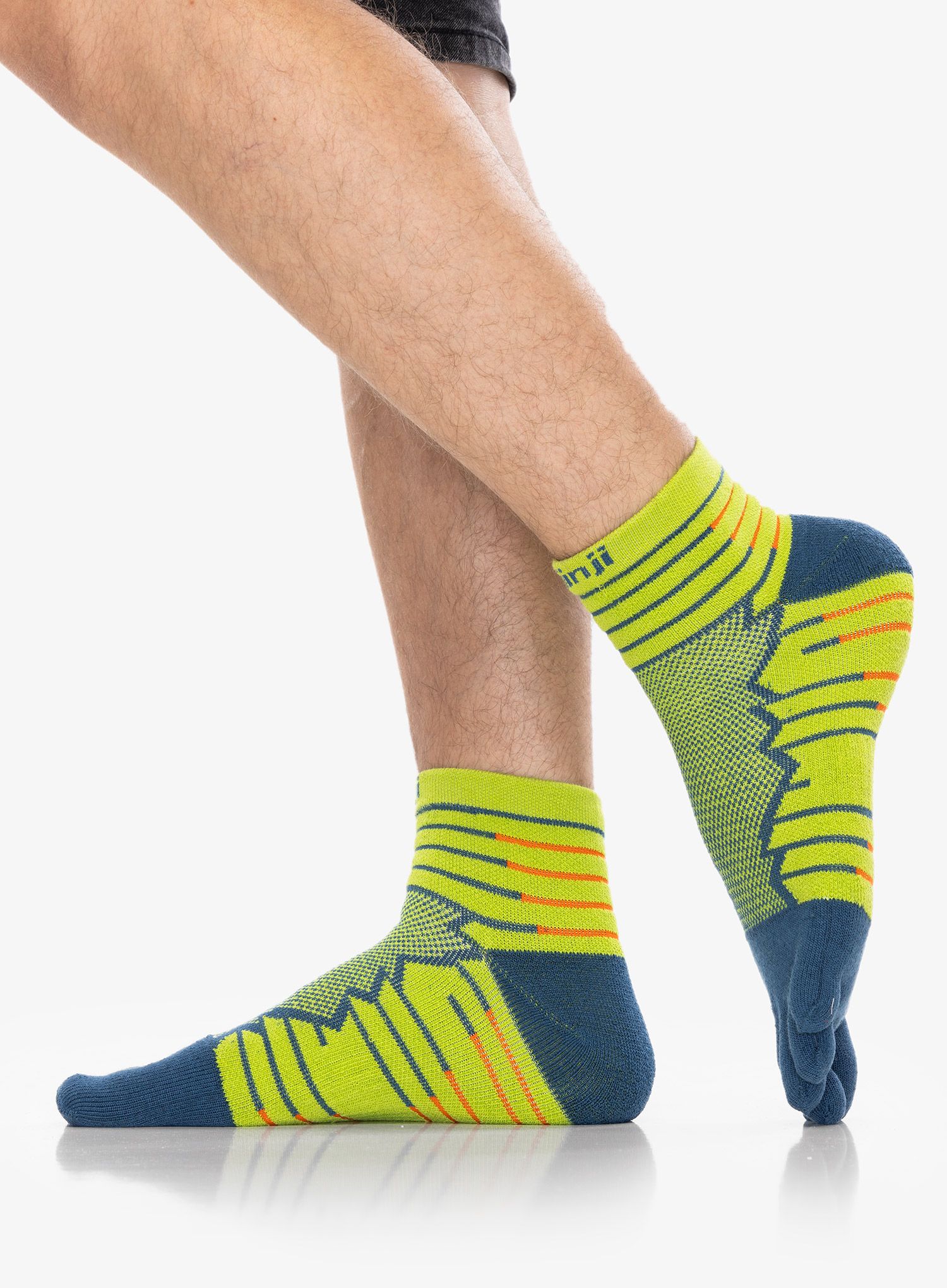 Čarape za trčanje Injinji Ultra Run Mini-Crew - moss