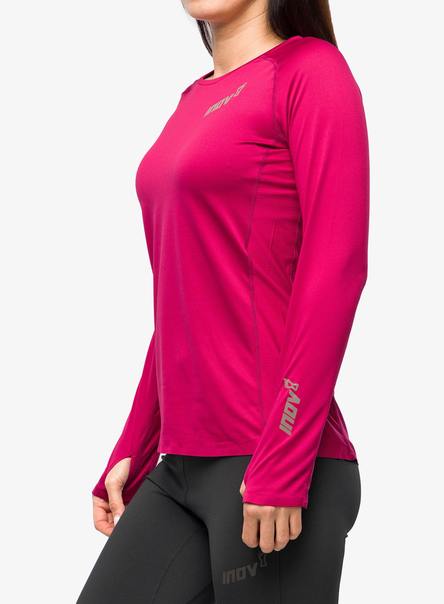 Ženska dukserica za trčanje Inov-8 Base Elite LS - pink