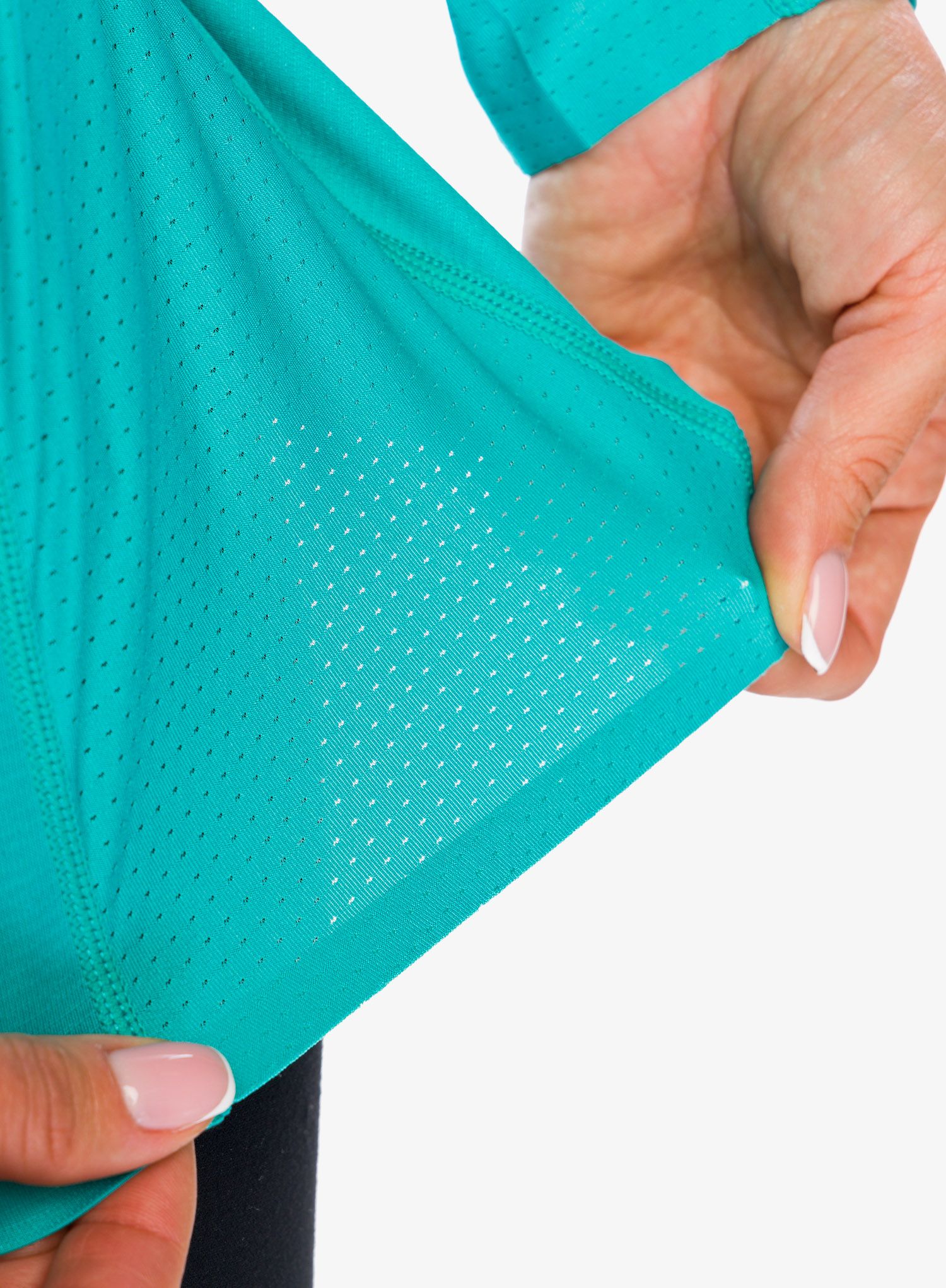 Ženska dukserica za trčanje Inov-8 Base Elite LS - teal