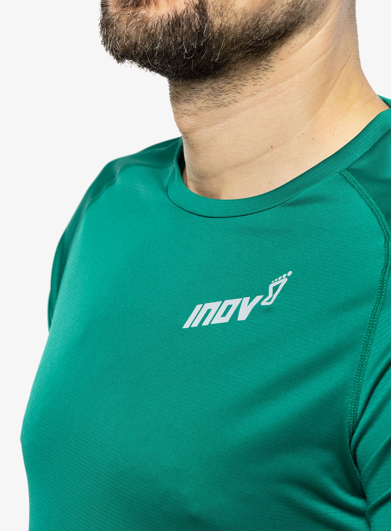 Majica za trčanje Inov-8 Base Elite S/S - dark green