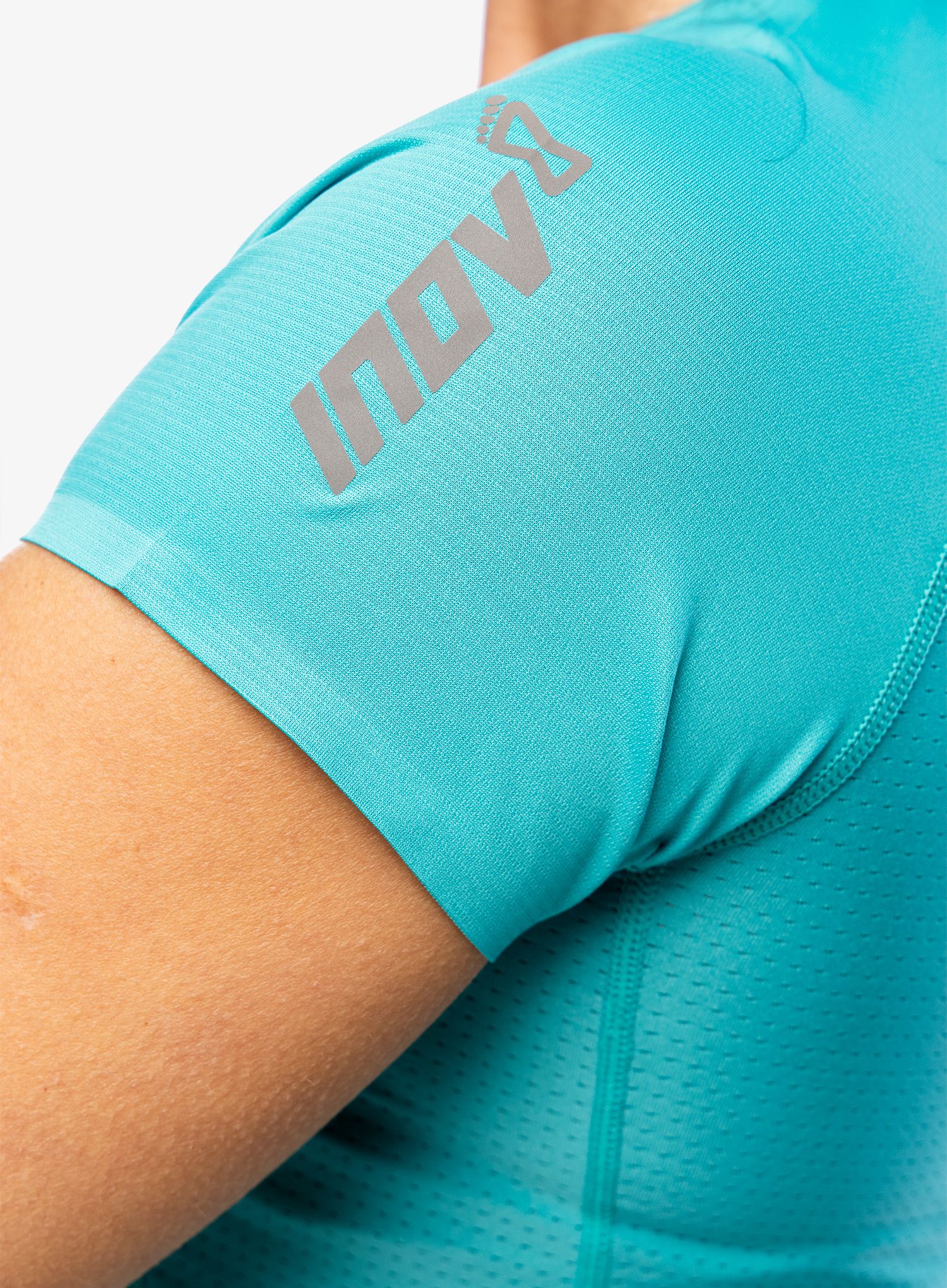 Ženska majica za trčanje Inov-8 Base Elite S/S - teal