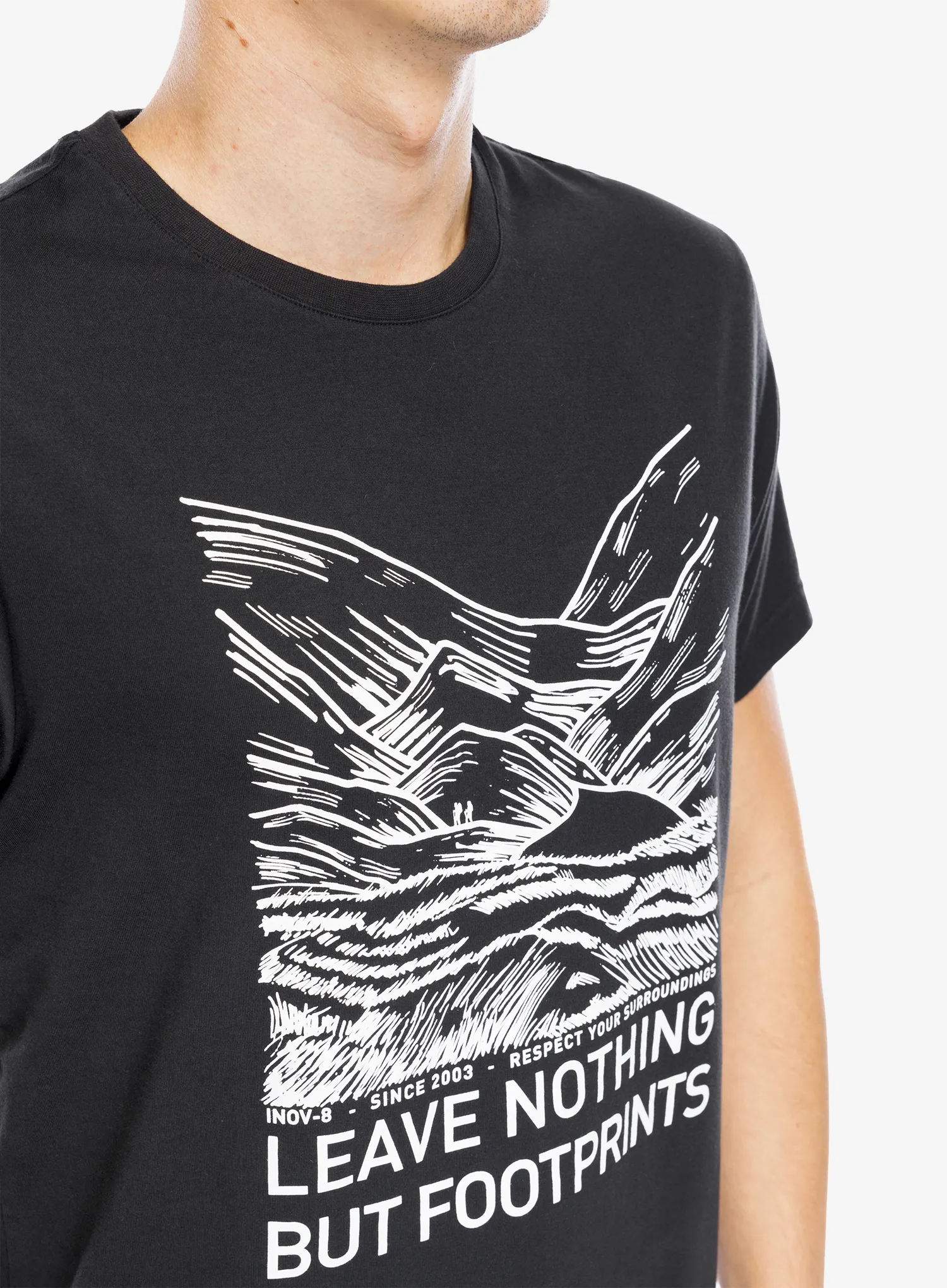 Pamučna majica Inov-8 Graphic T-Shirt Footprints - graphite