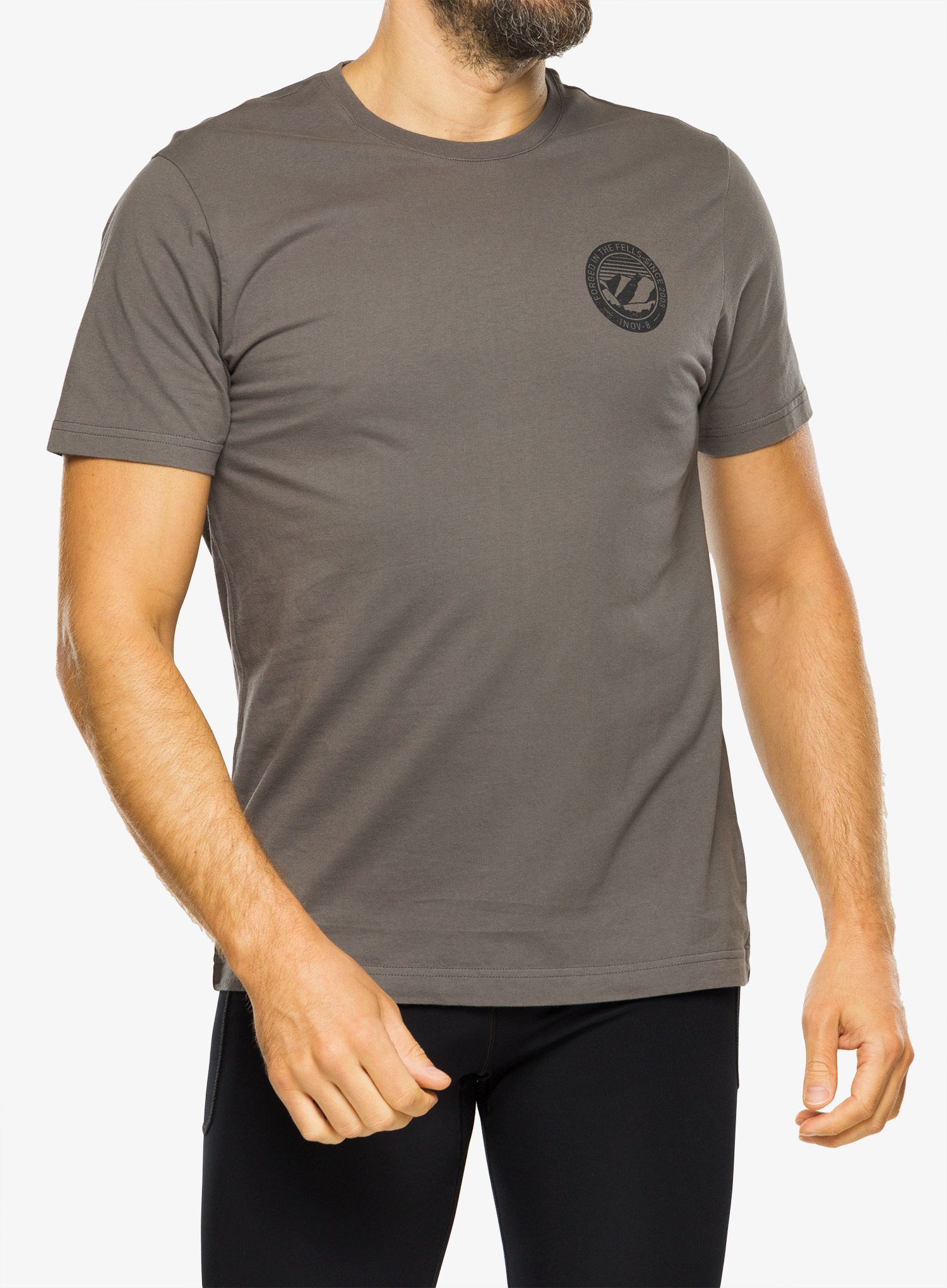 Majica s tiskom Inov-8 Graphic Tee SS 2003 - grey