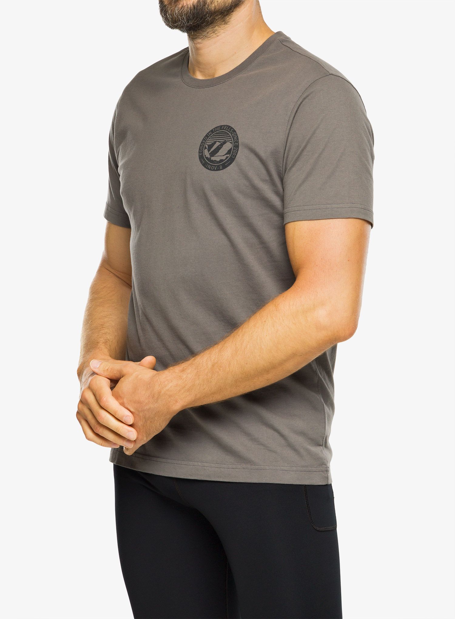 Majica s tiskom Inov-8 Graphic Tee SS 2003 - grey