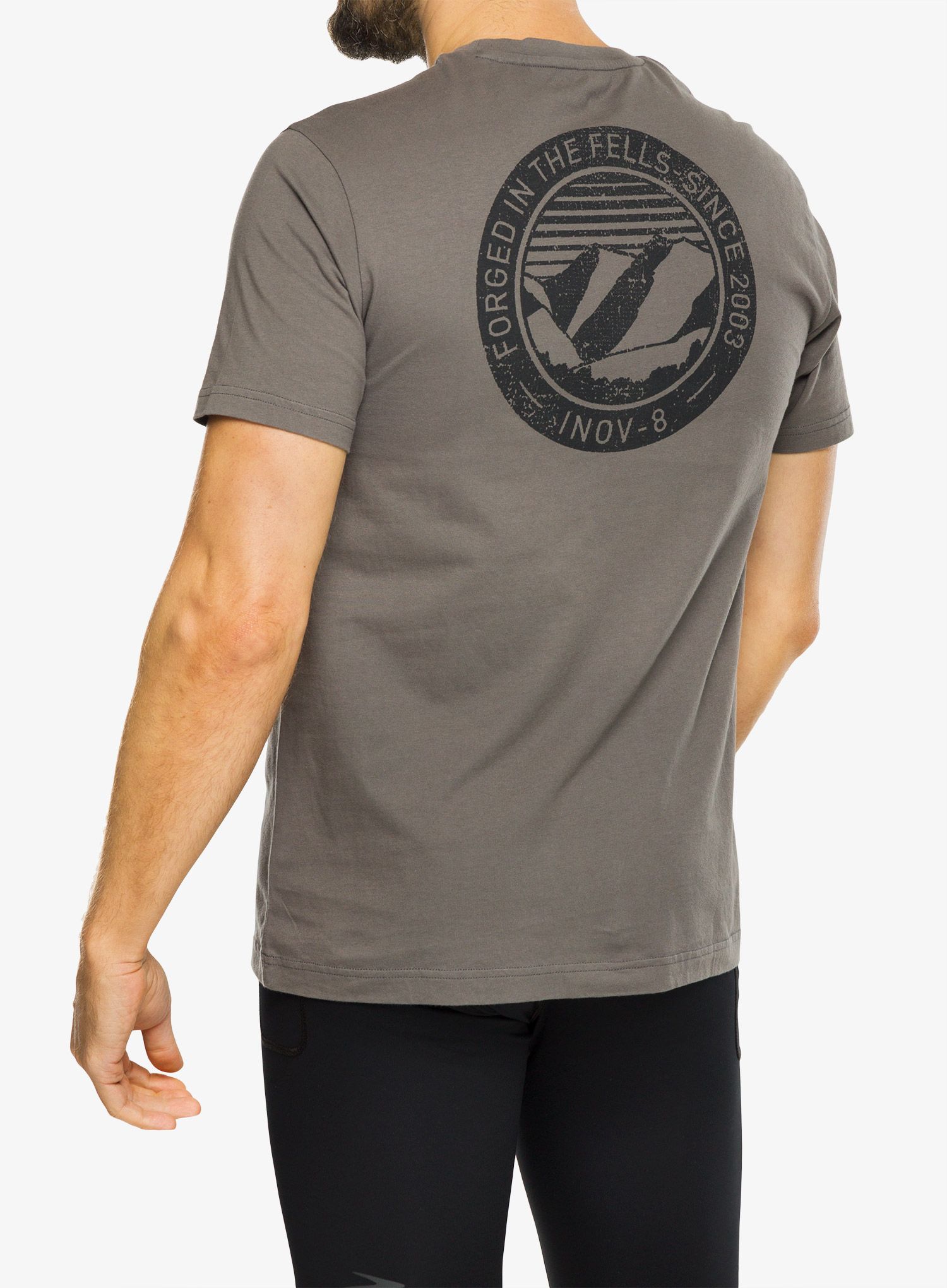 Majica s tiskom Inov-8 Graphic Tee SS 2003 - grey