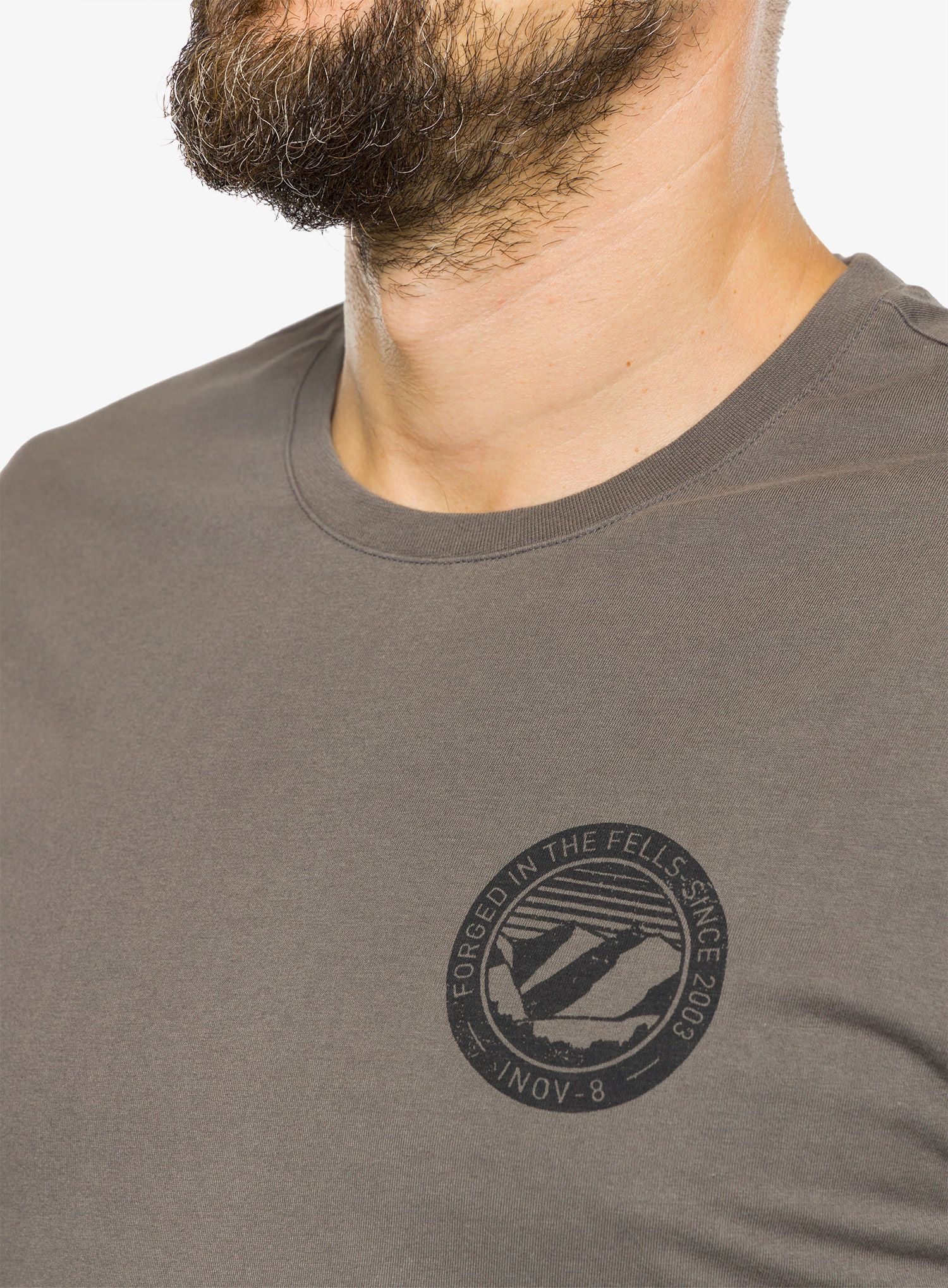 Majica s tiskom Inov-8 Graphic Tee SS 2003 - grey