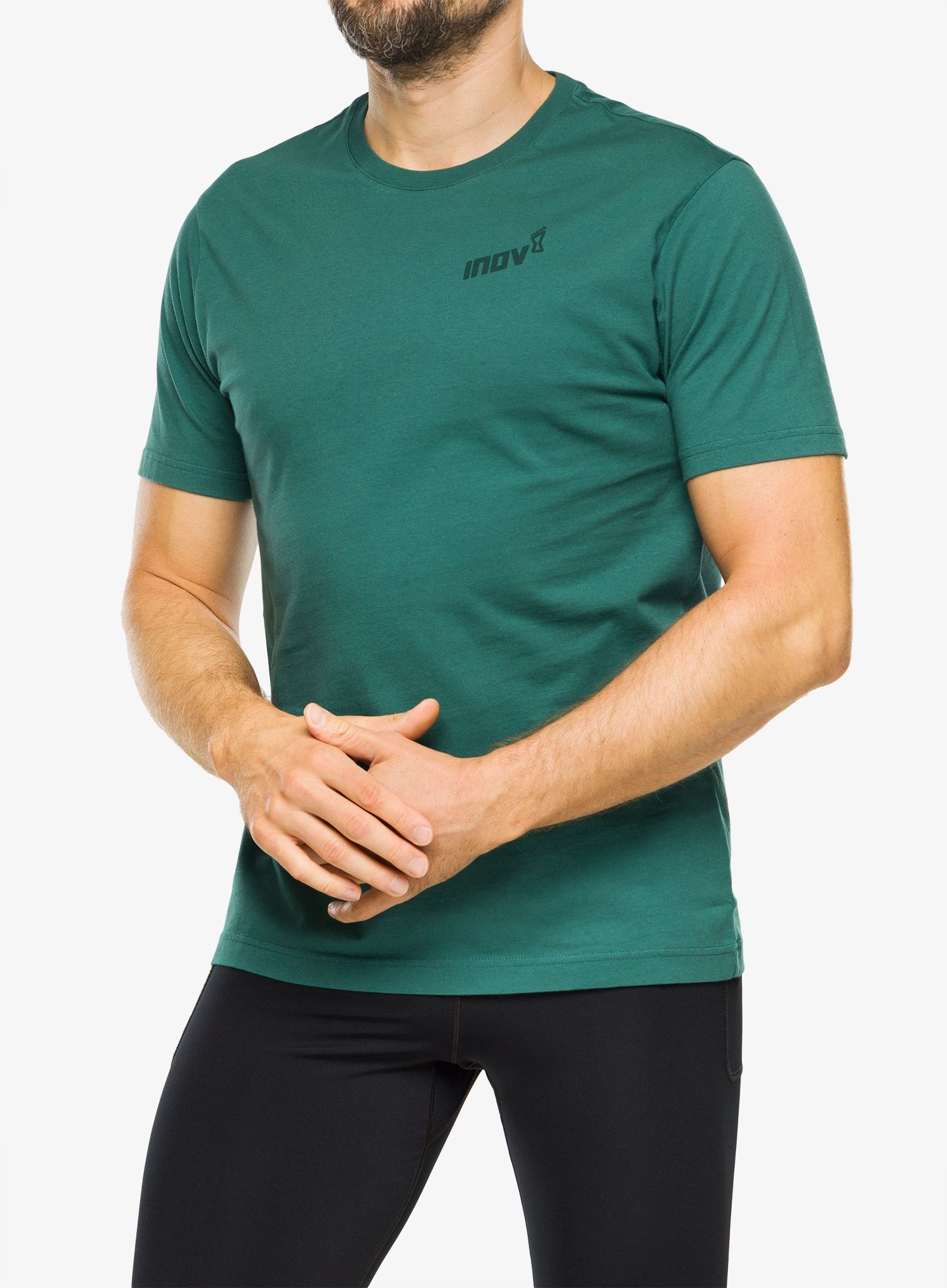 Majica s tiskom Inov-8 Graphic Tee SS Footprints - pine