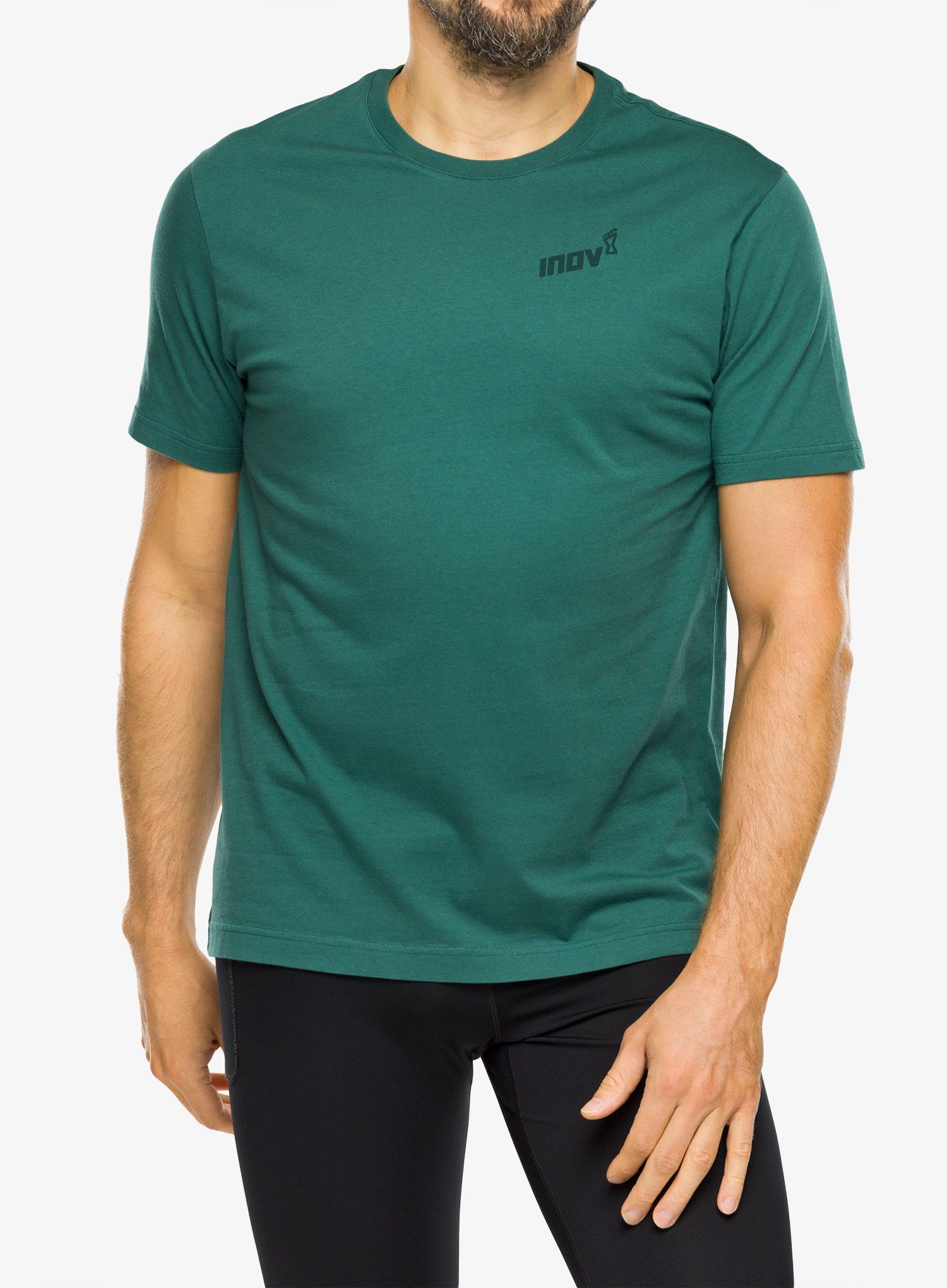 Majica s tiskom Inov-8 Graphic Tee SS Footprints - pine