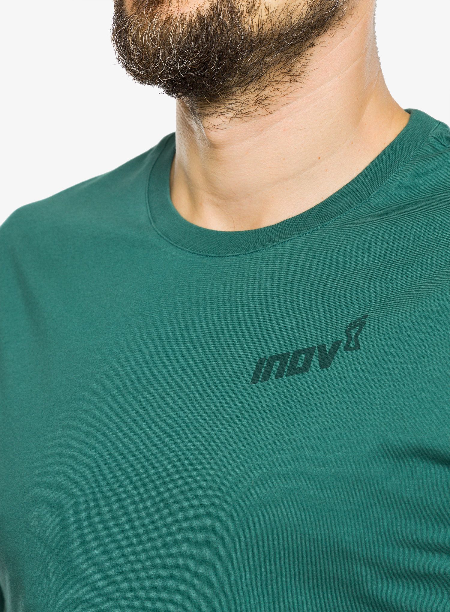 Majica s tiskom Inov-8 Graphic Tee SS Footprints - pine