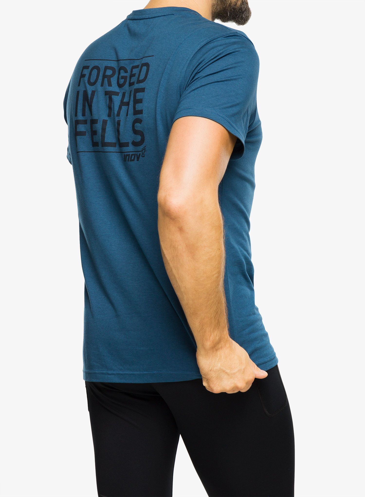 Majica za trčanje Inov-8 Graphic Tee SS Forged - navy