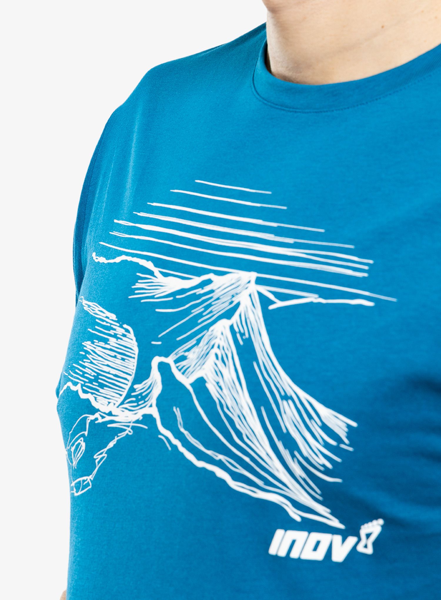 Pamučna majica Inov-8 Graphic Tee SS Helvellyn - blue