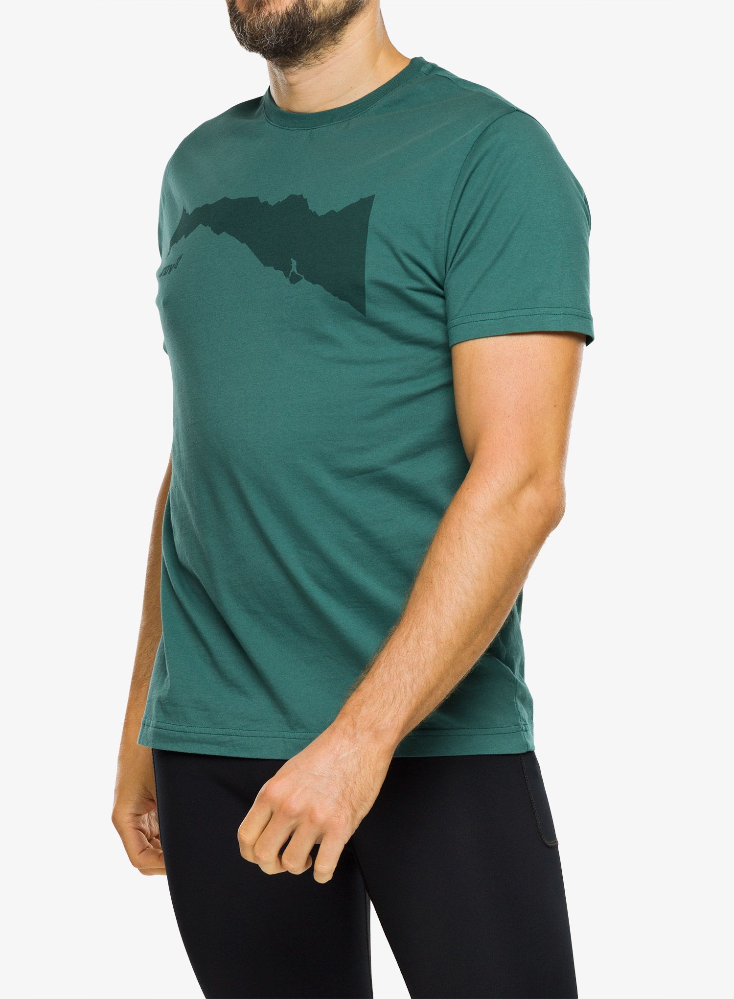 Pamučna majica Inov-8 Graphic Tee SS Ridge - pine