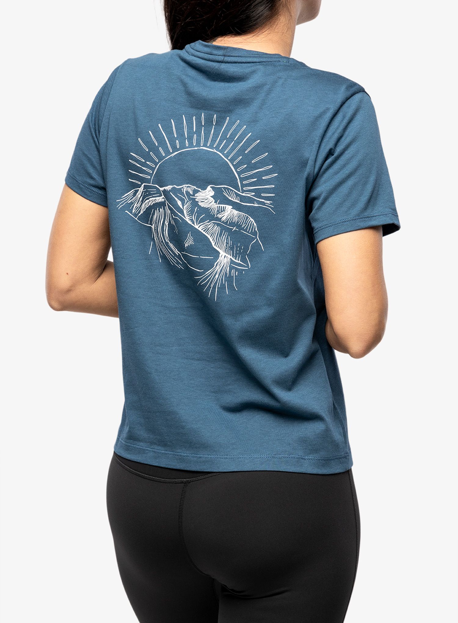 Ženska majica Inov-8 Graphic Tee SS Skiddaw - navy