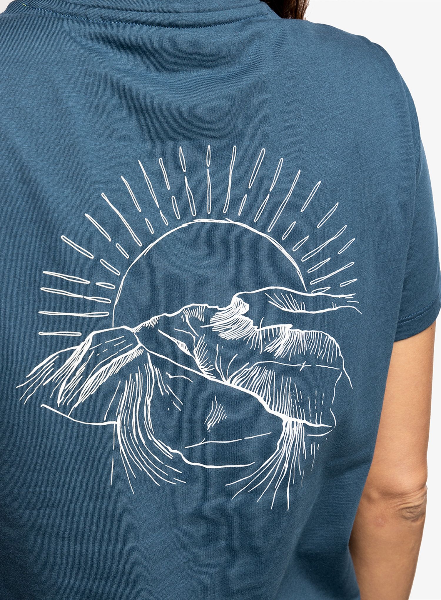 Ženska majica Inov-8 Graphic Tee SS Skiddaw - navy