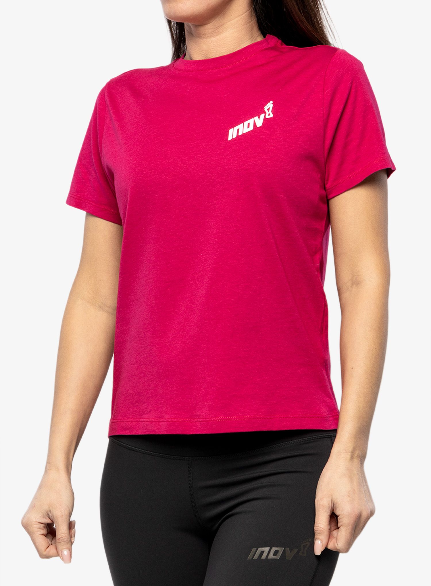 Ženska majica s tiskom Inov-8 Graphic Tee SS Skiddaw - pink