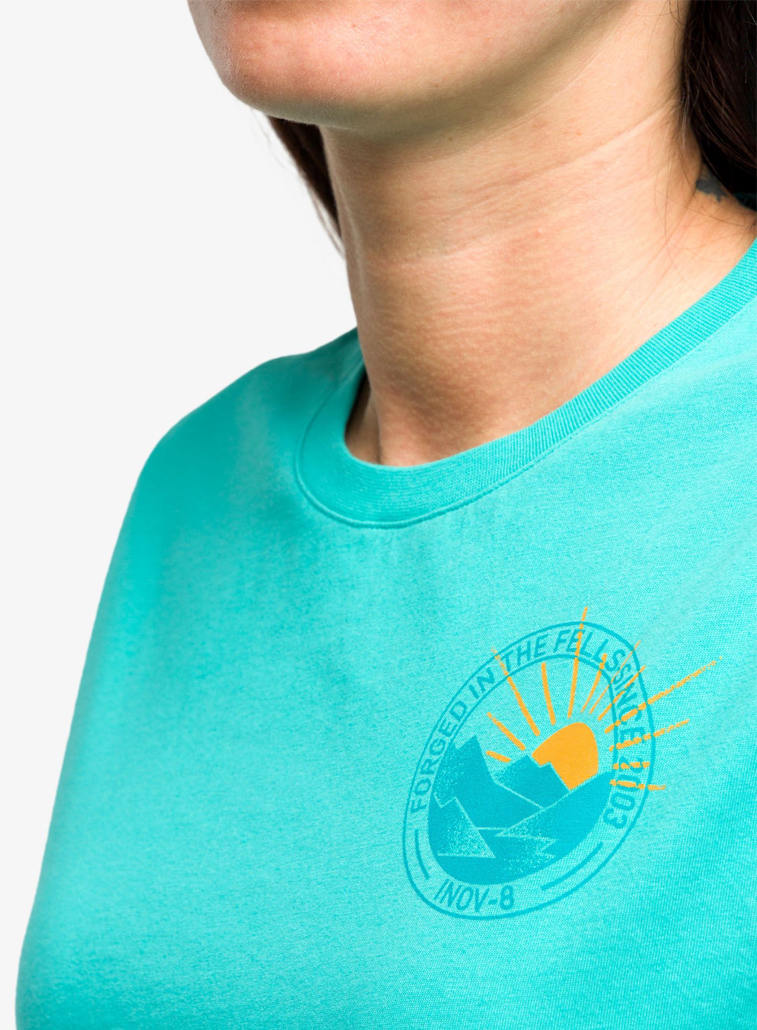 Ženska majica s tiskom Inov-8 Graphic Tee SS '2003' - teal