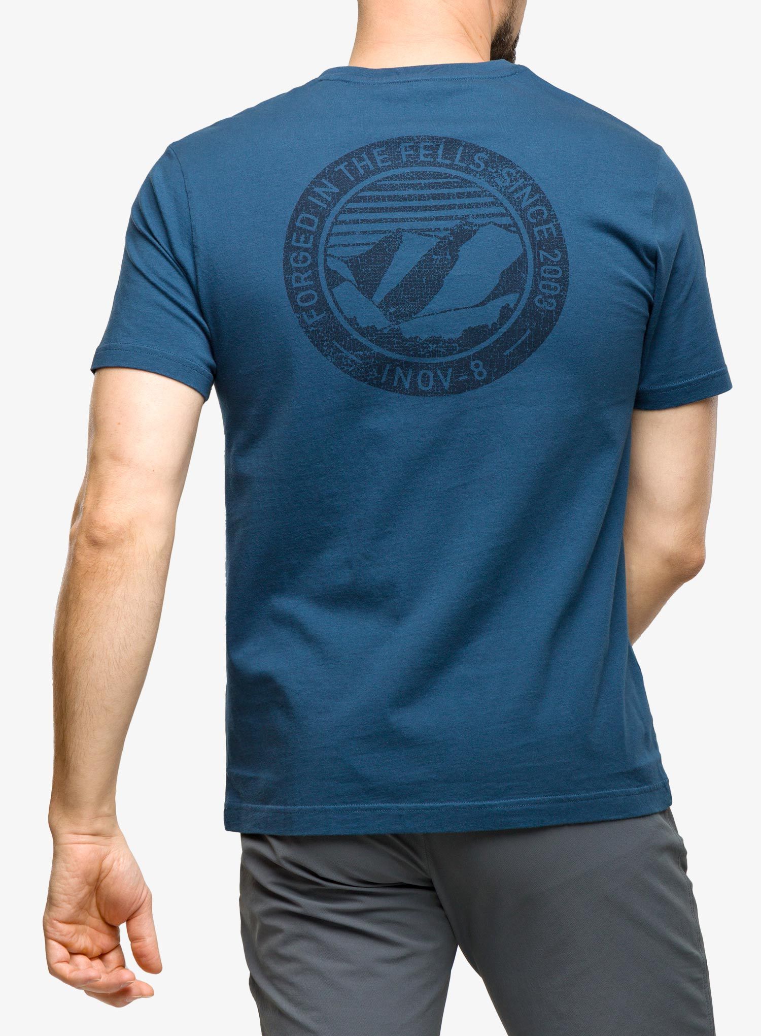 Majica s tiskom Inov-8 Graphic Tee SS '2003' - navy