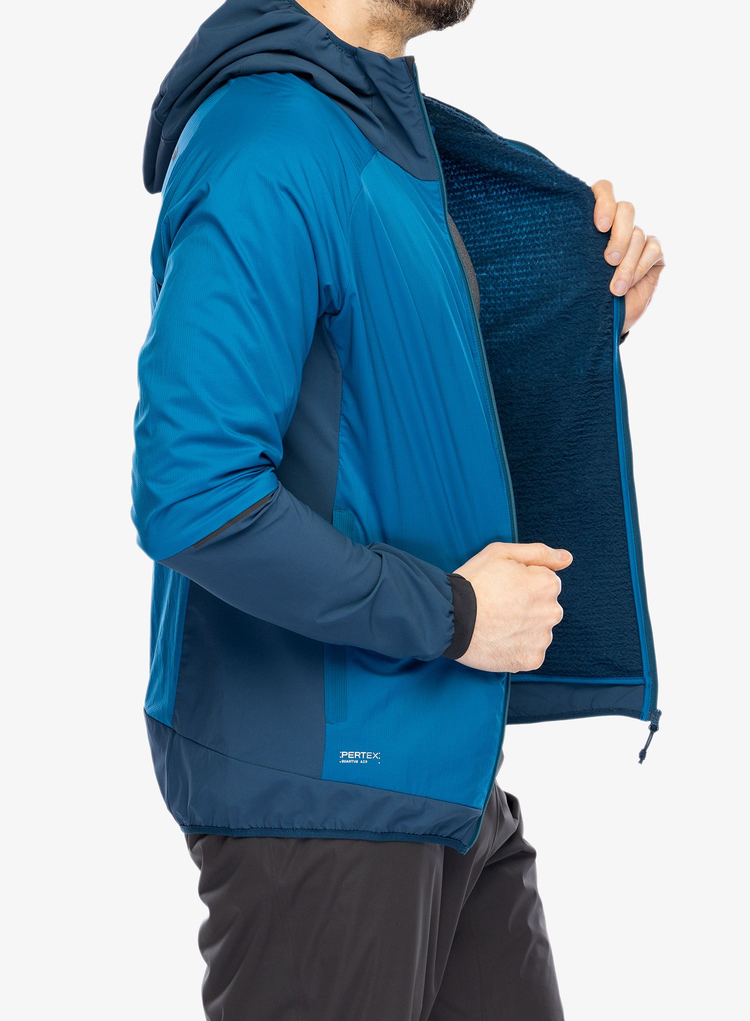 Jakna s postavom Inov-8 Performance Hybrid Jacket - blue/navy