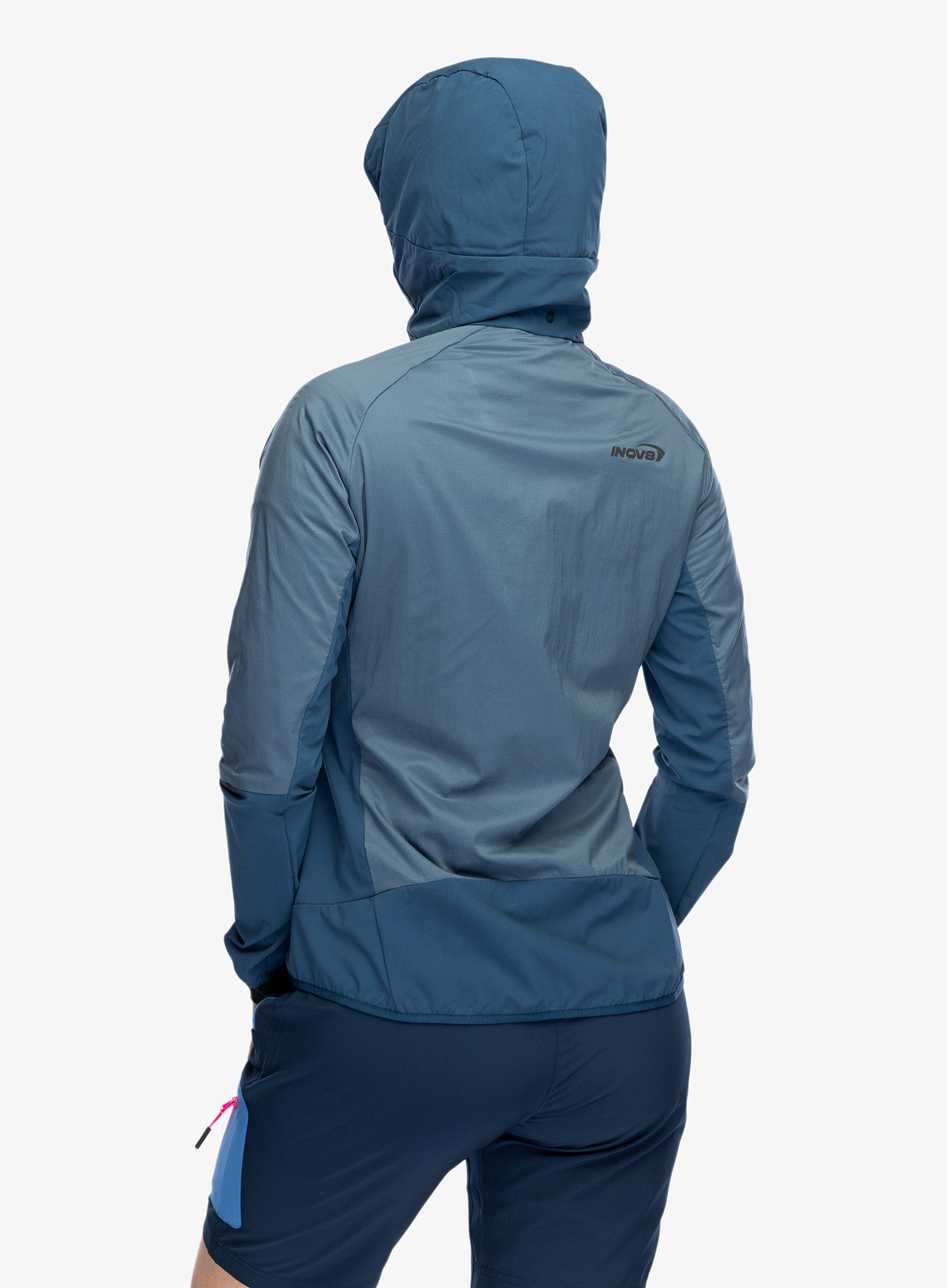 Jakna s postavom ženska Inov-8 Performance Hybrid Jacket - slate/navy