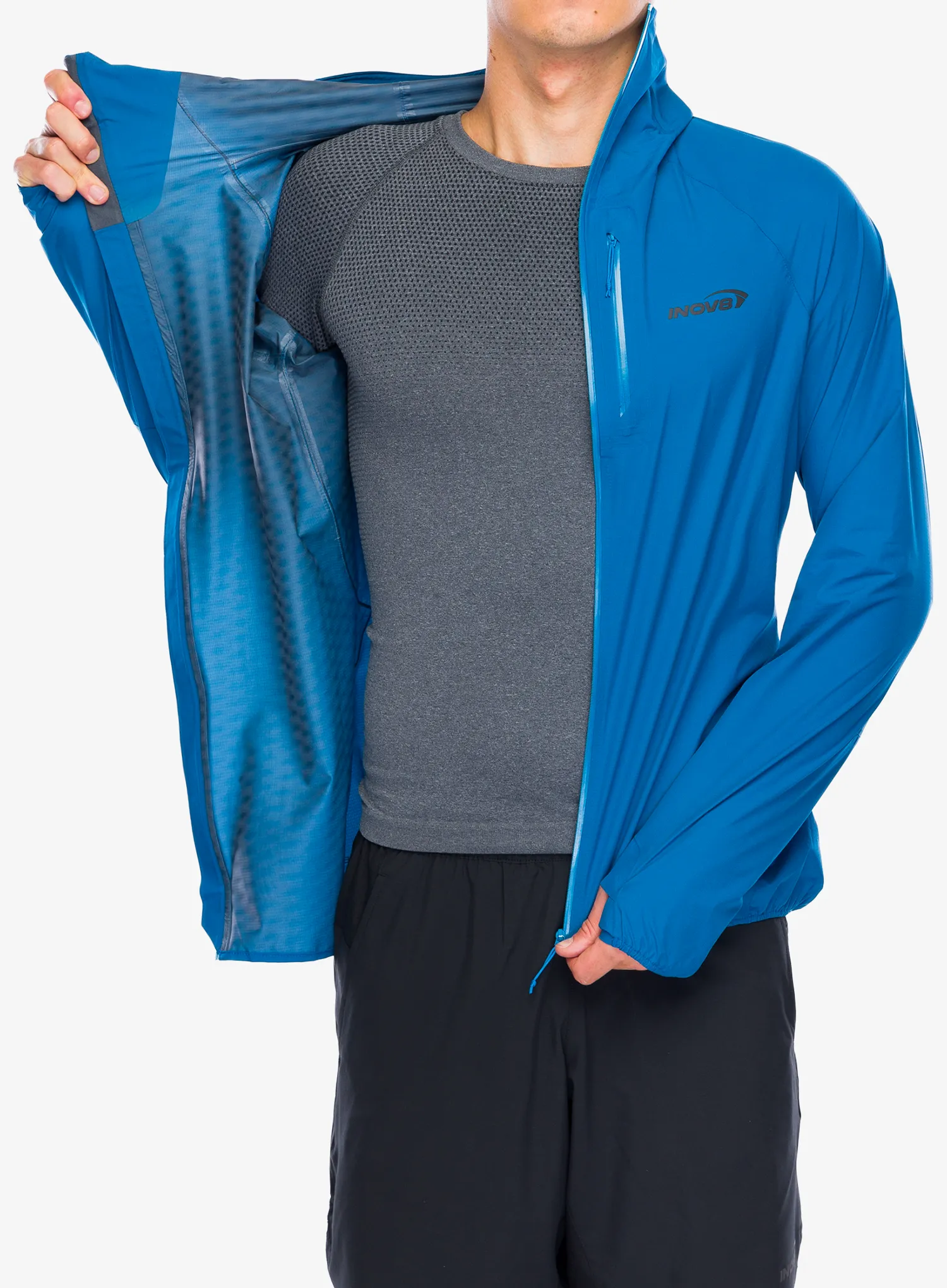 Jakna za trčanje Inov-8 Stormshell FZ V2 - blue