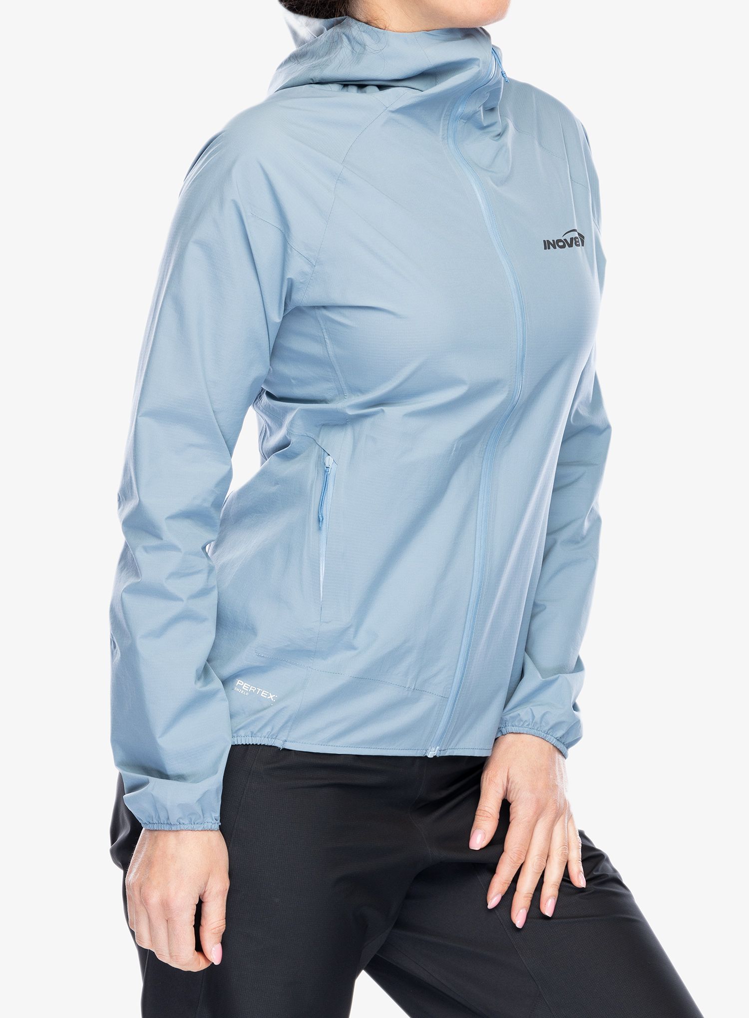 Ženska jakna za trčanje Inov-8 Stormshell FZ V2 - blue grey