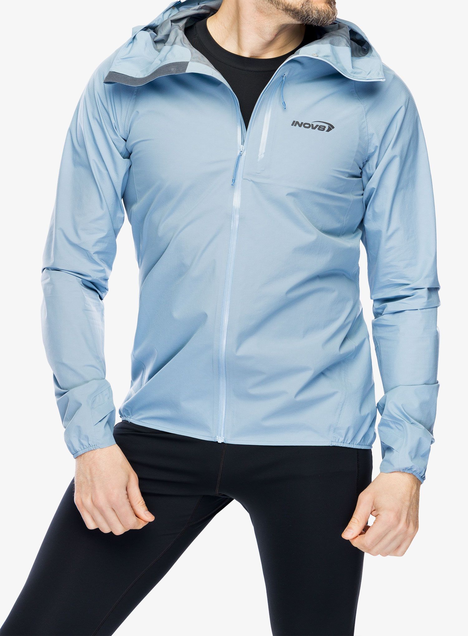 Jakna za trčanje Inov-8 Stormshell FZ V2 - blue grey